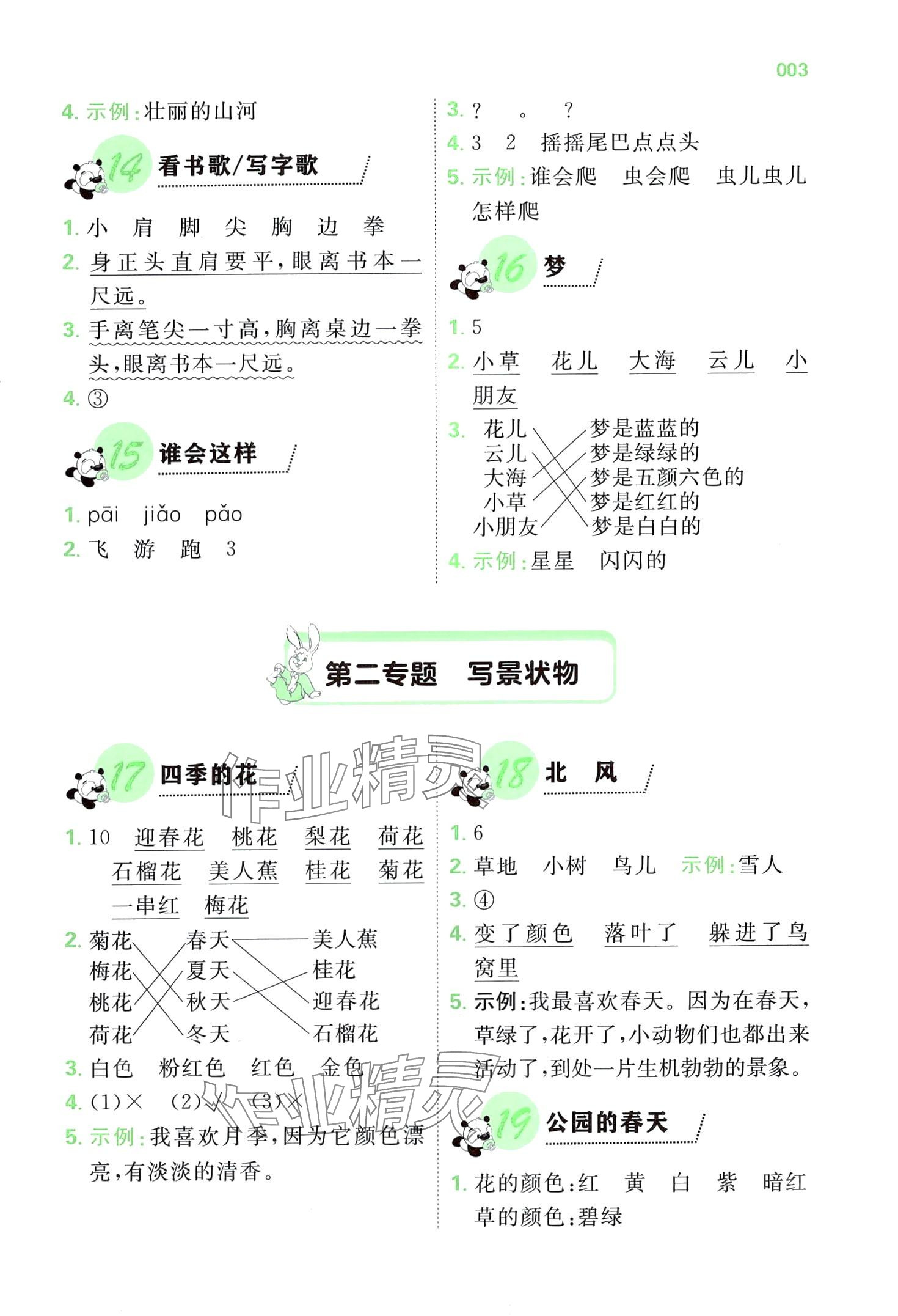 2024年全科阅读一年级语文人教版&nbsp;第3页