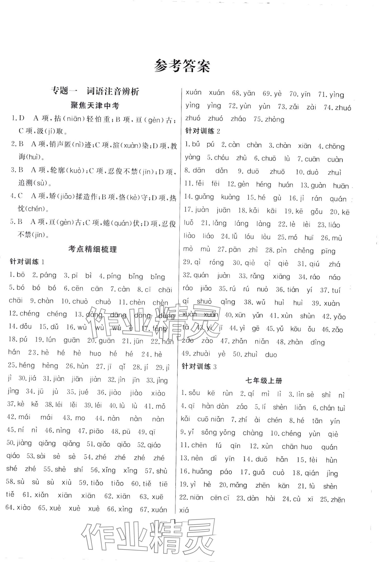 2024年试题通中考提分备考方略语文 第1页
