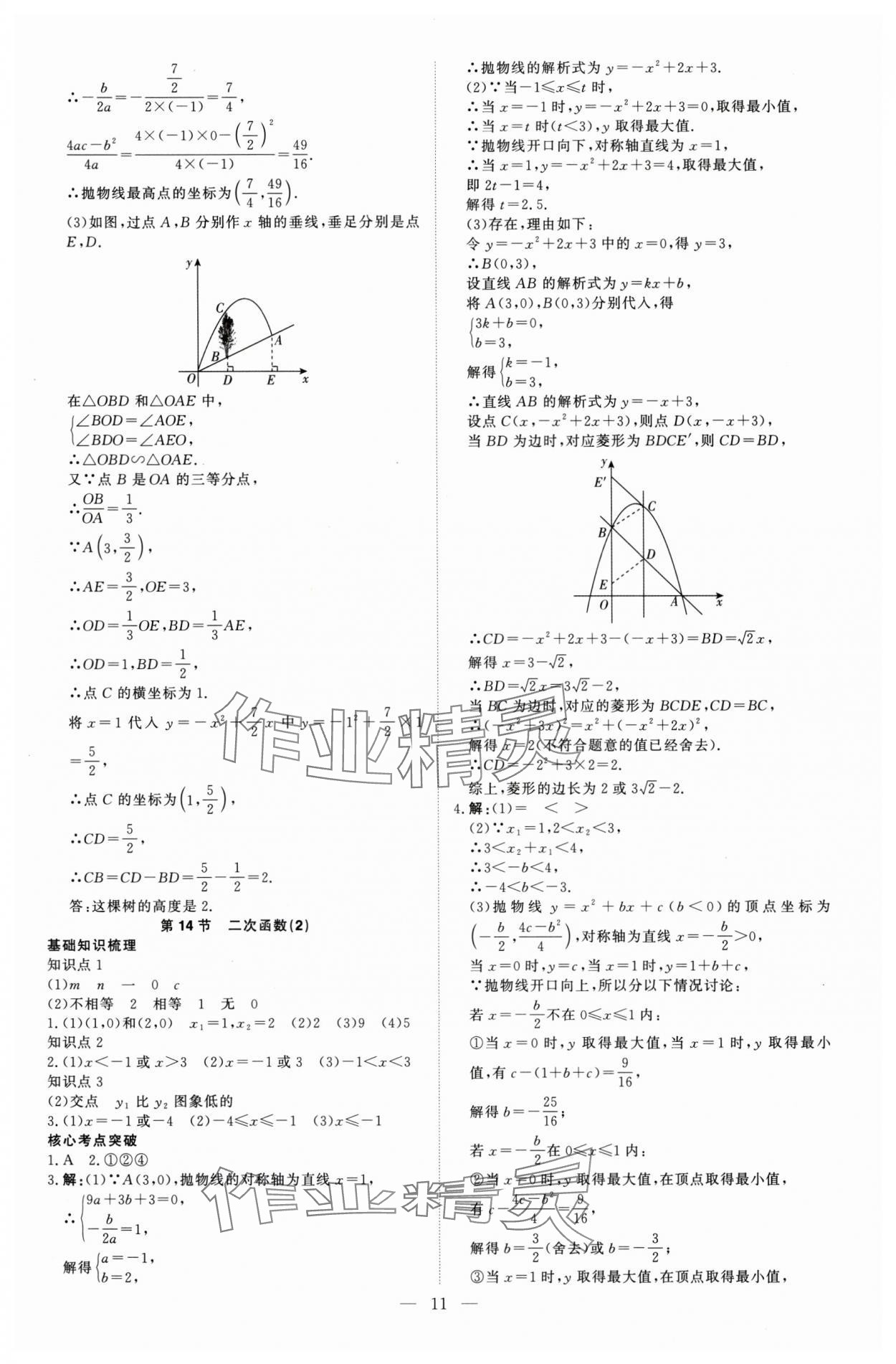 2025年高效備考數學 參考答案第11頁