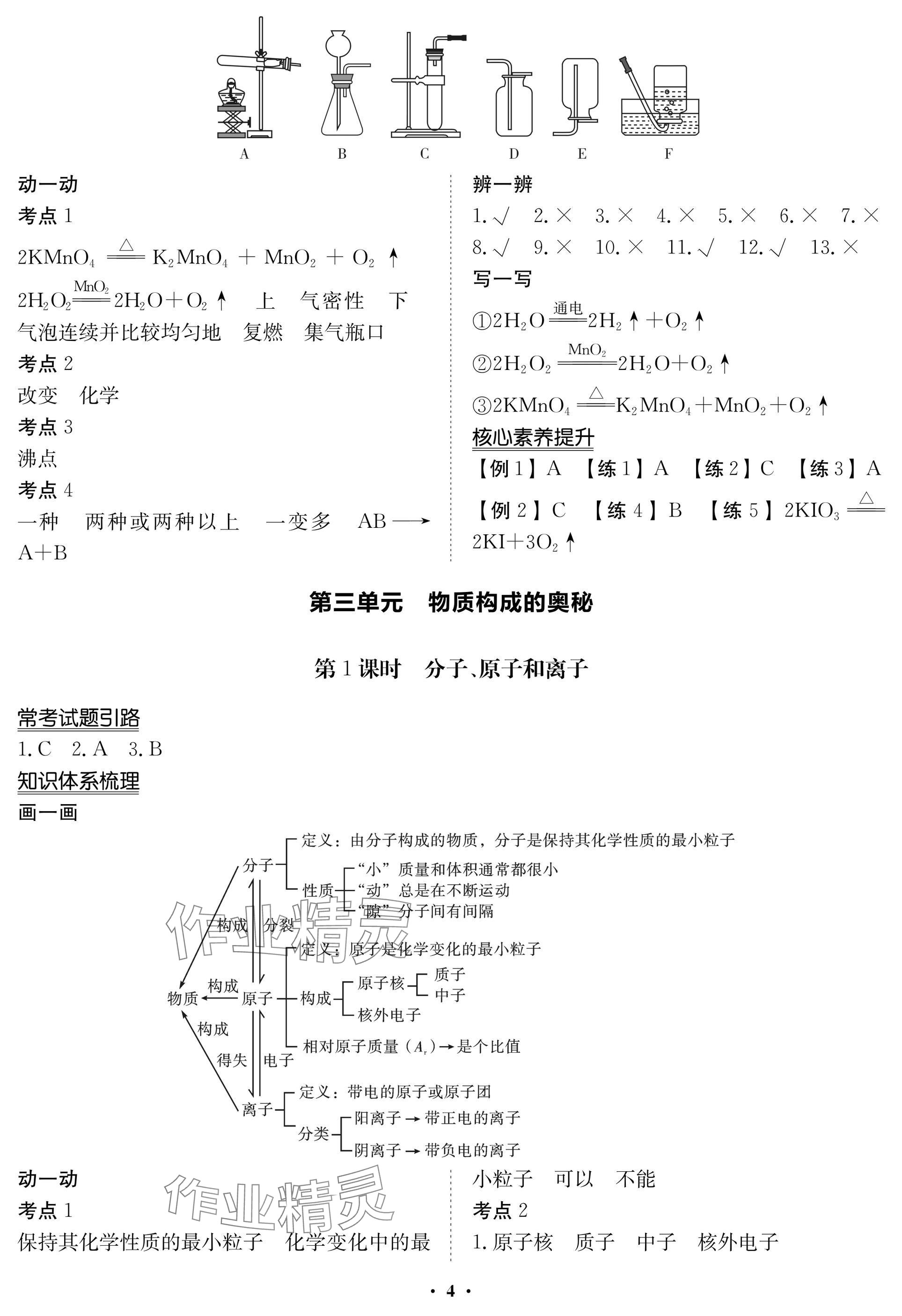 2025年湖北專版指點(diǎn)中考化學(xué) 參考答案第4頁