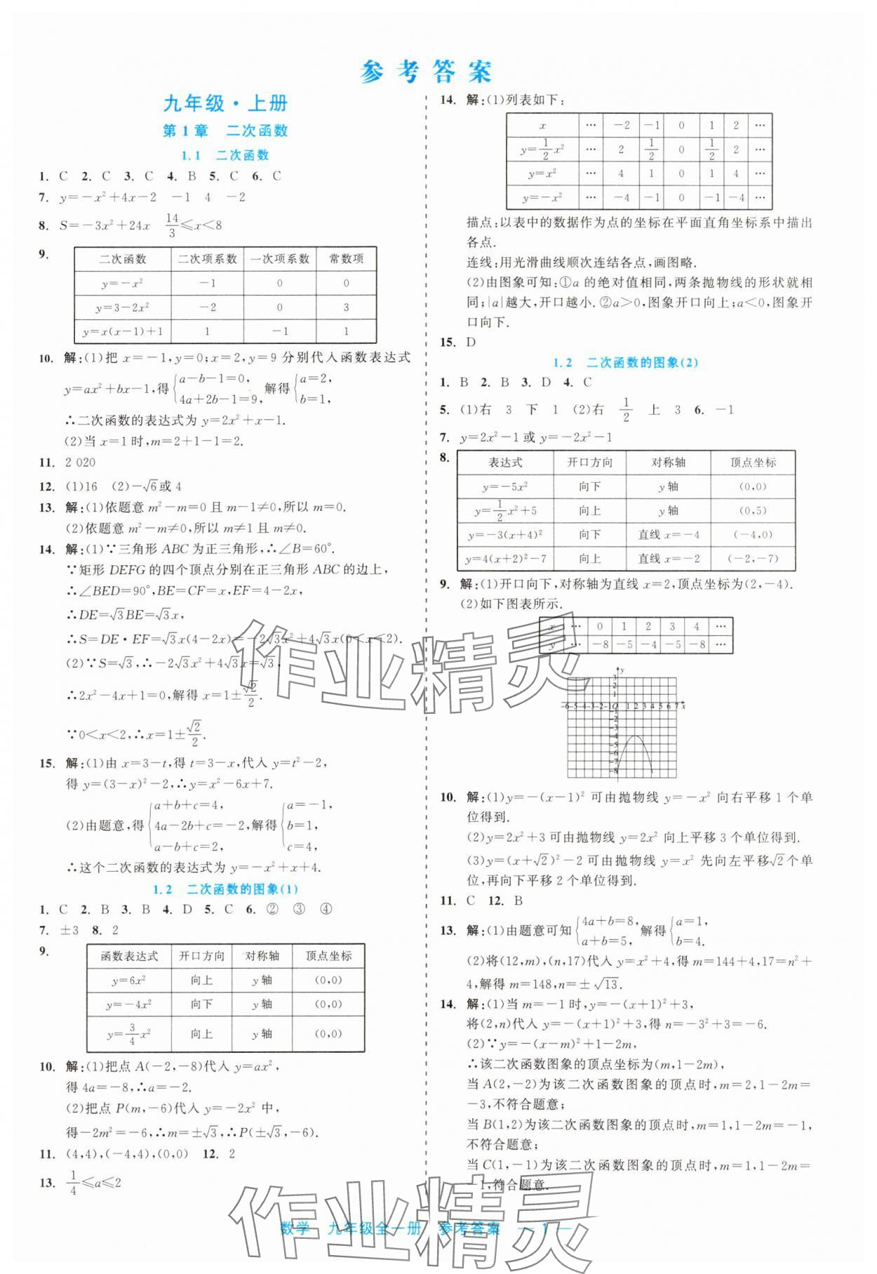 2023年精彩練習就練這一本九年級數(shù)學全一冊浙教版評議教輔 第1頁