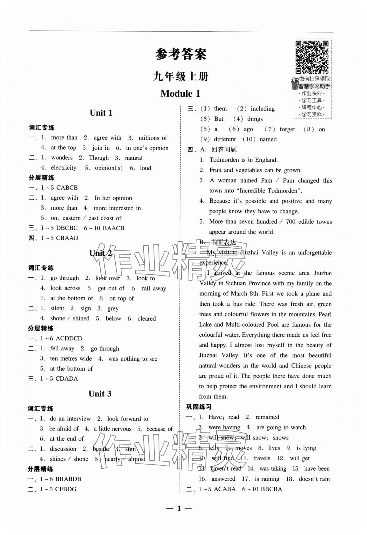 2024年南粵學典學考精練九年級英語全一冊外研版 第1頁