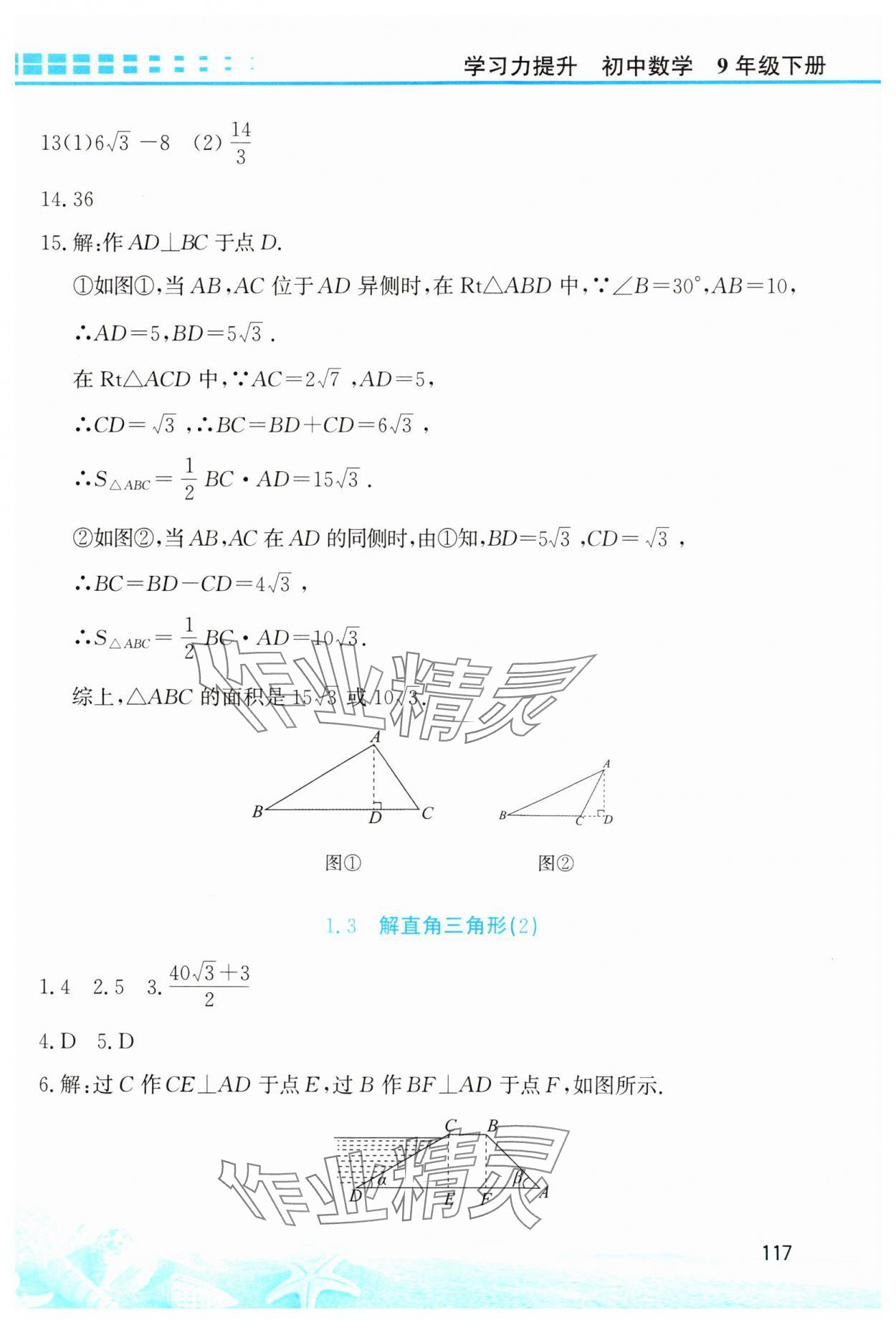 2025年學(xué)習(xí)力提升九年級數(shù)學(xué)下冊浙教版 第7頁