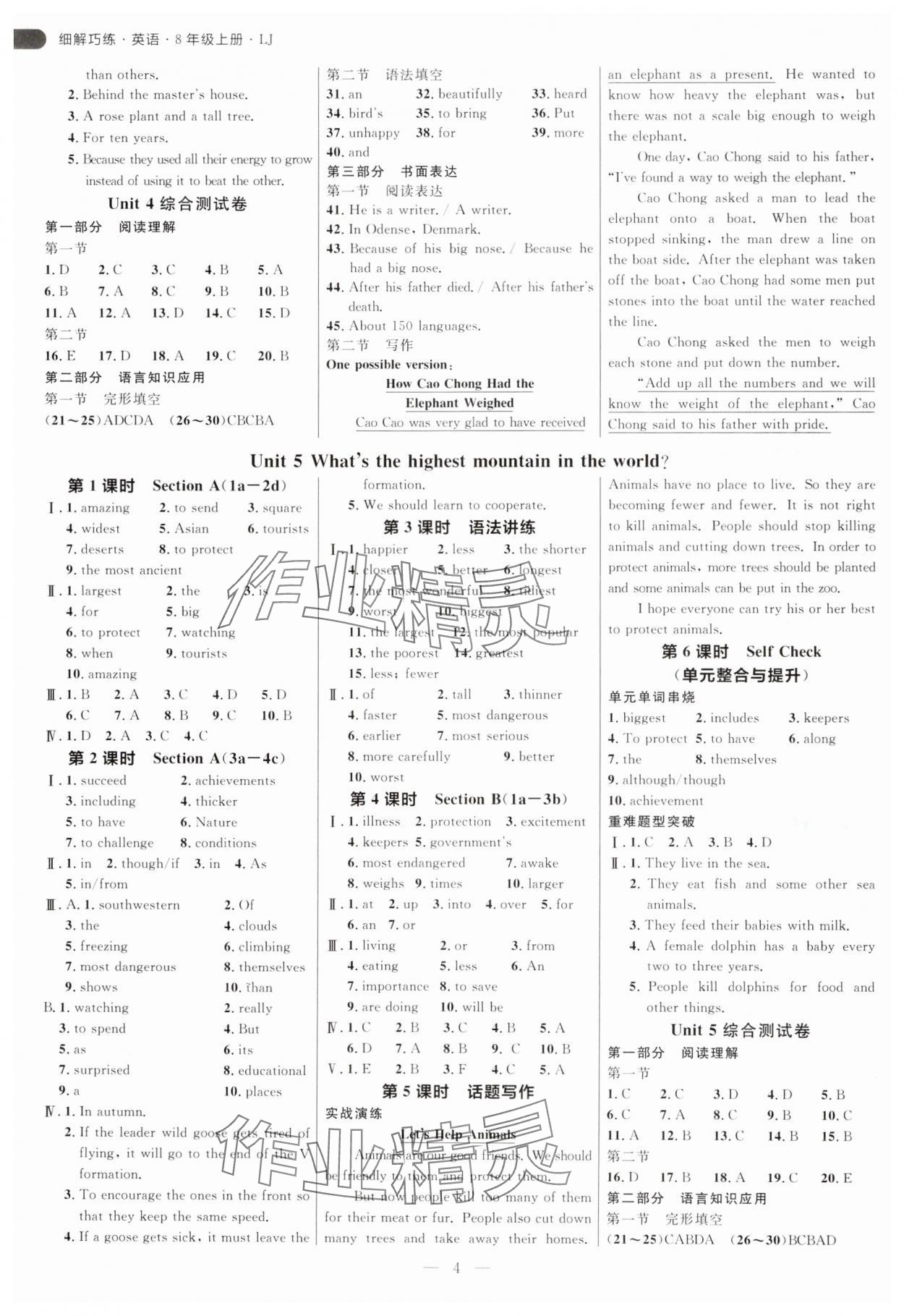 2024年细解巧练八年级英语上册鲁教版54制 第4页