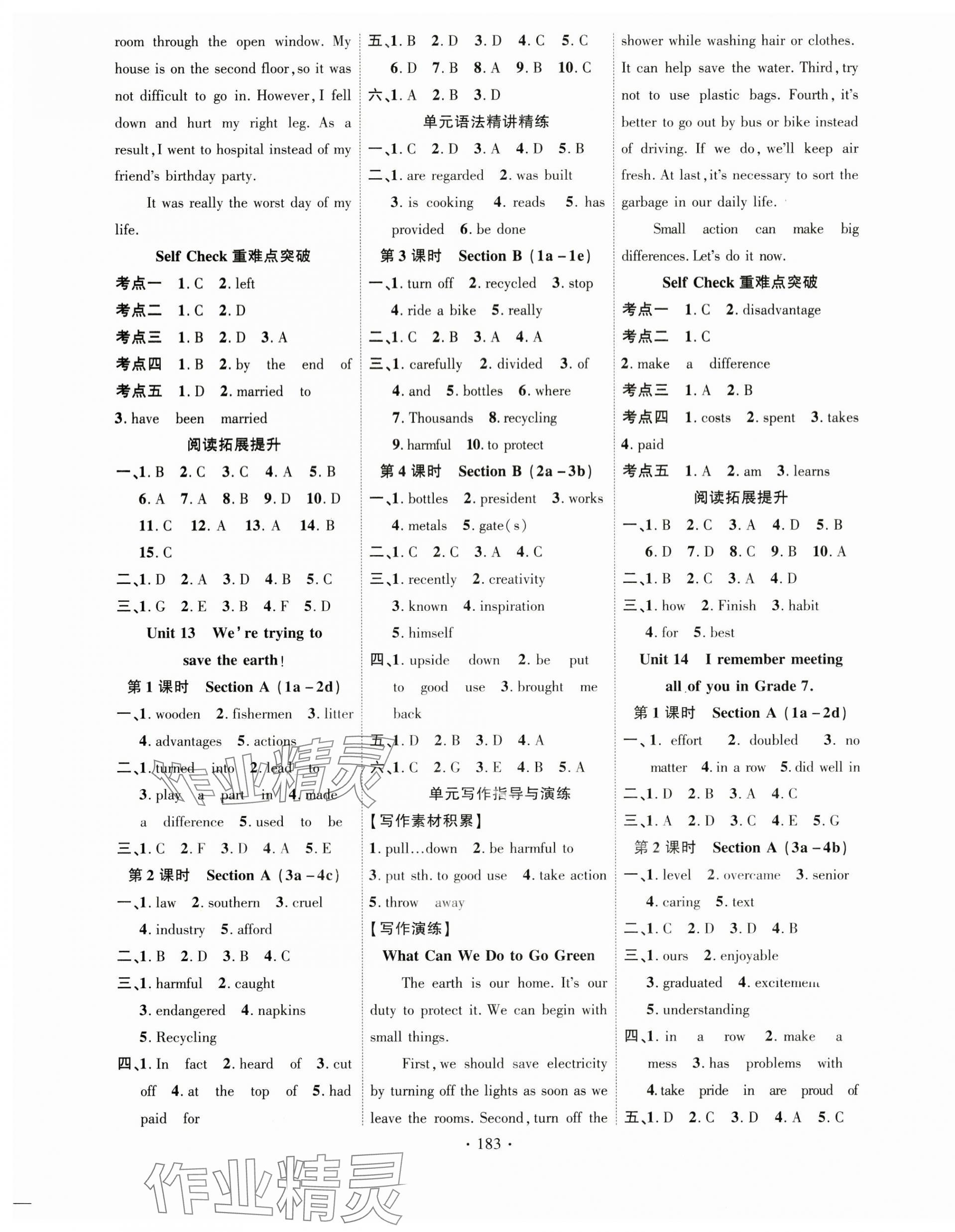 2025年课时掌控九年级英语下册人教版 第3页