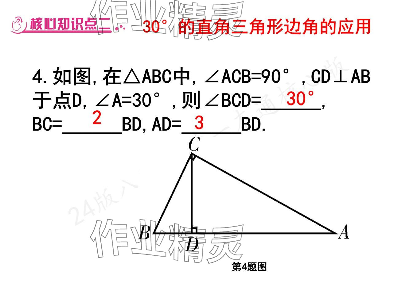 2025年一本通武漢出版社八年級(jí)數(shù)學(xué)下冊北師大版核心板 參考答案第37頁