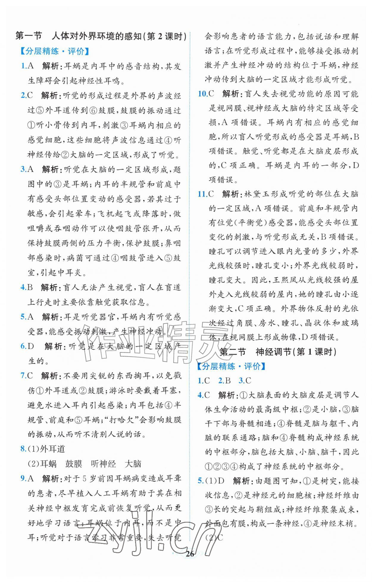 2026年人教金学典同步解析与测评八年级生物上册人教版福建专版&nbsp;第2页