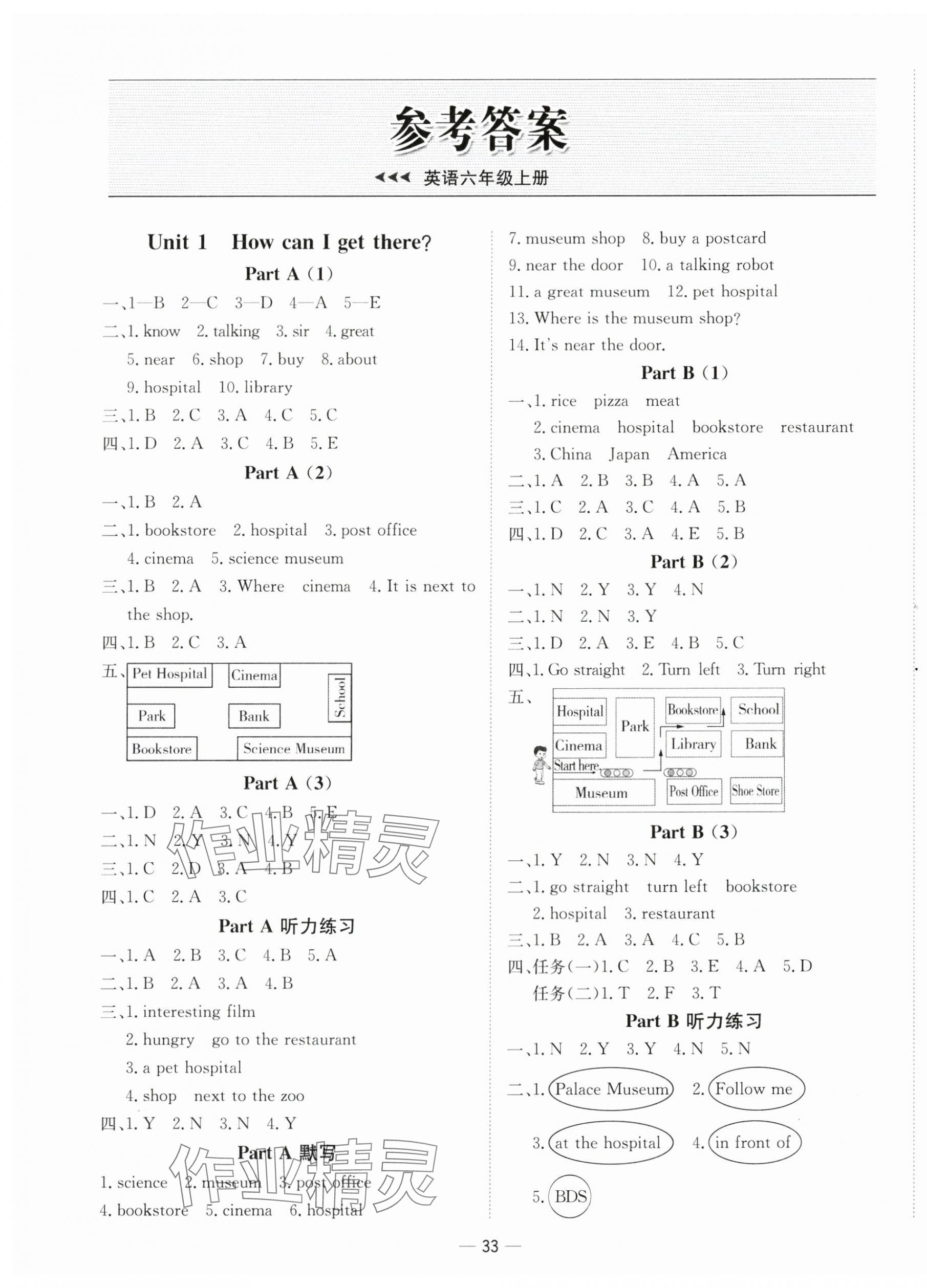 2025年新课标同步学练测六年级英语上册人教版 第1页