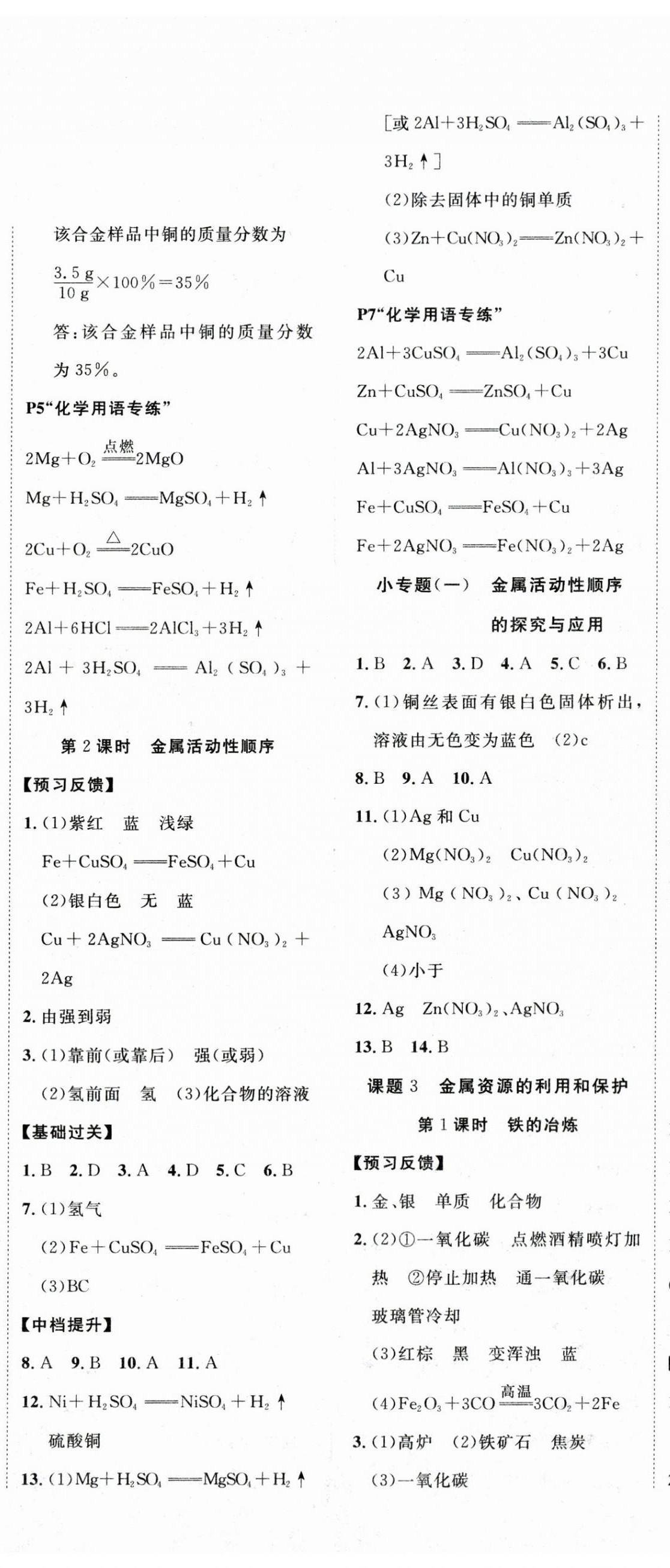 2024年本土教輔名校學(xué)案初中生輔導(dǎo)九年級(jí)化學(xué)下冊(cè) 第2頁