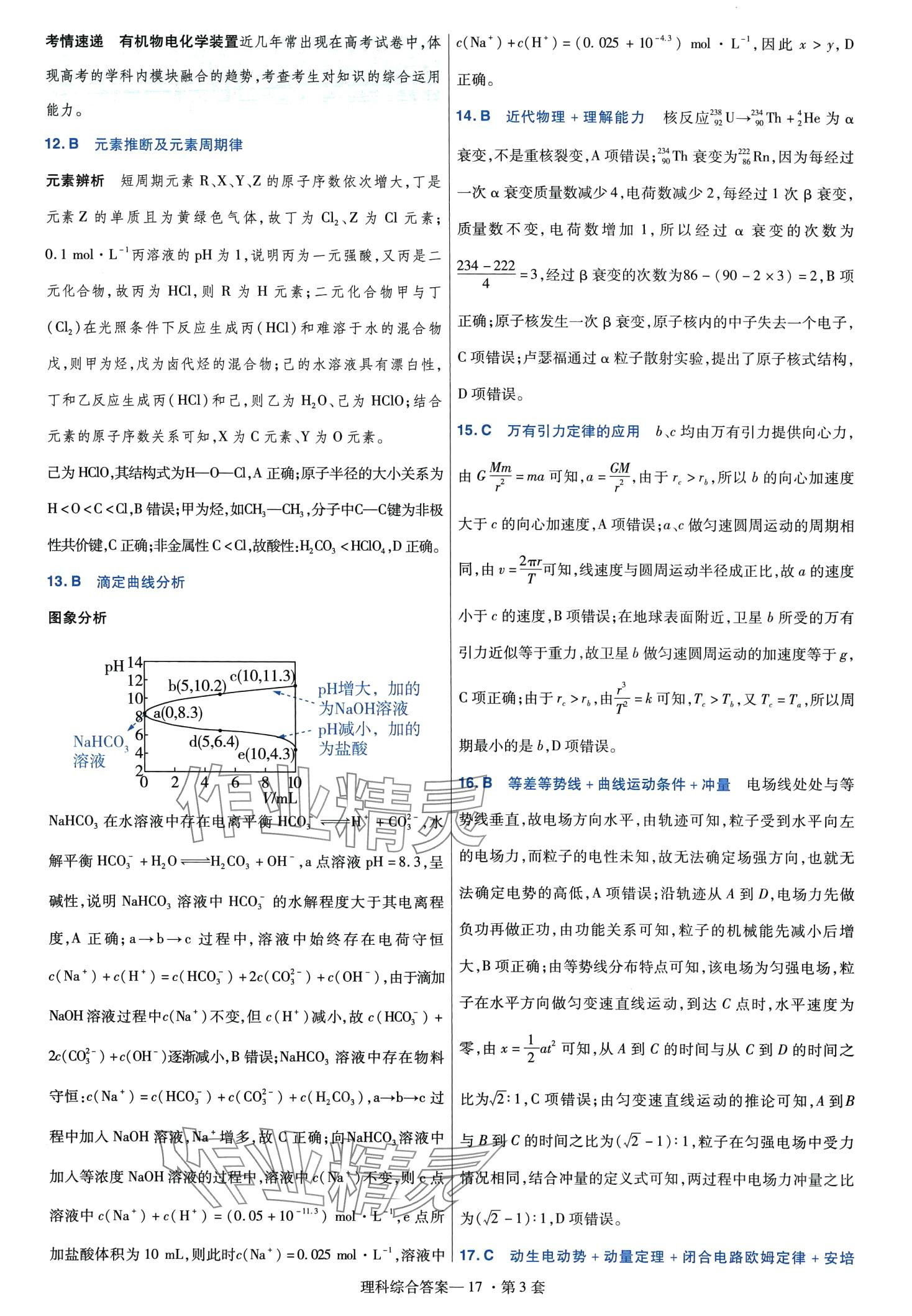 2024年高考沖刺優(yōu)秀模擬試卷匯編45套理綜 第19頁