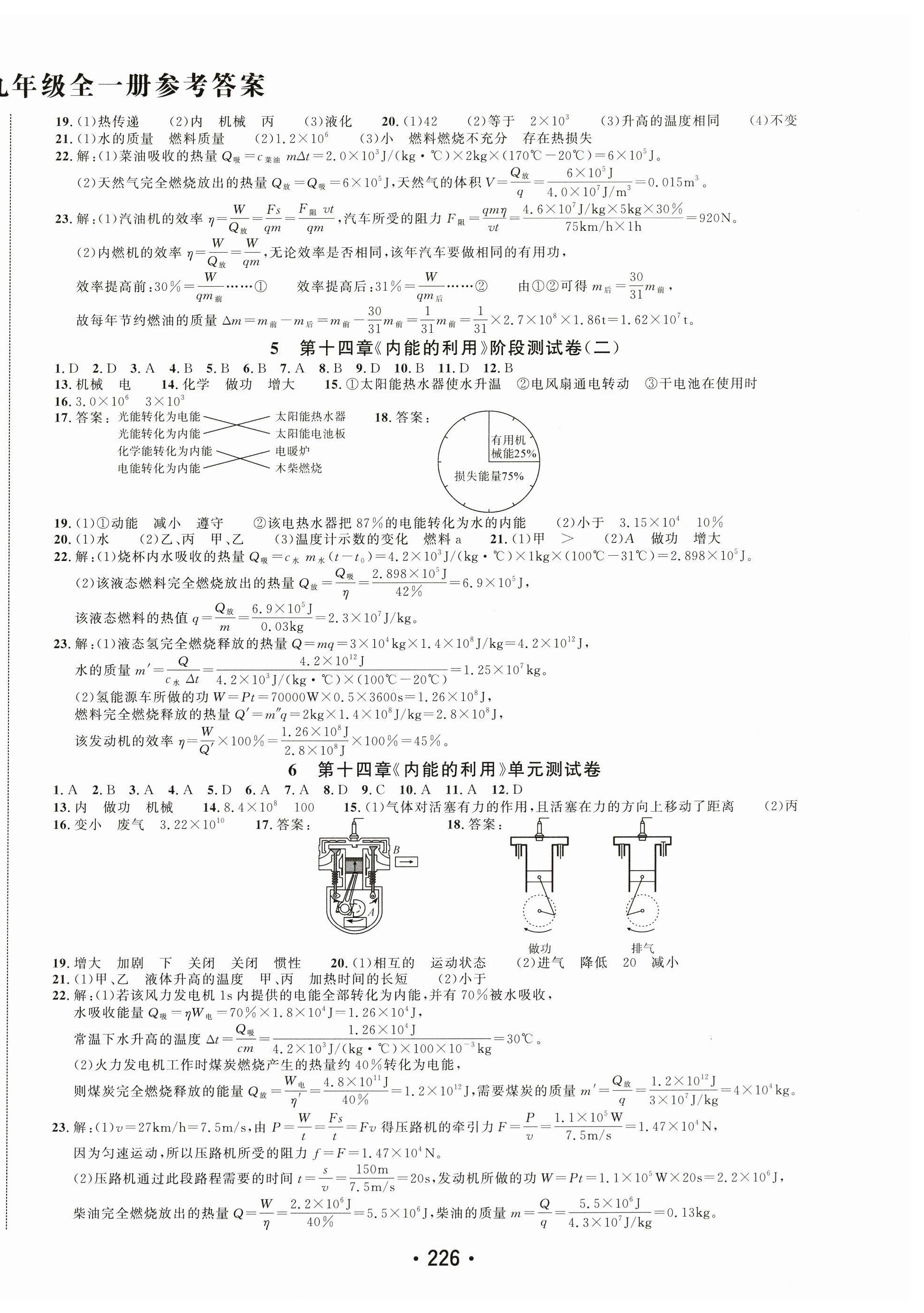 2024年勤学早测试卷好好卷九年级物理全一册人教版 第2页