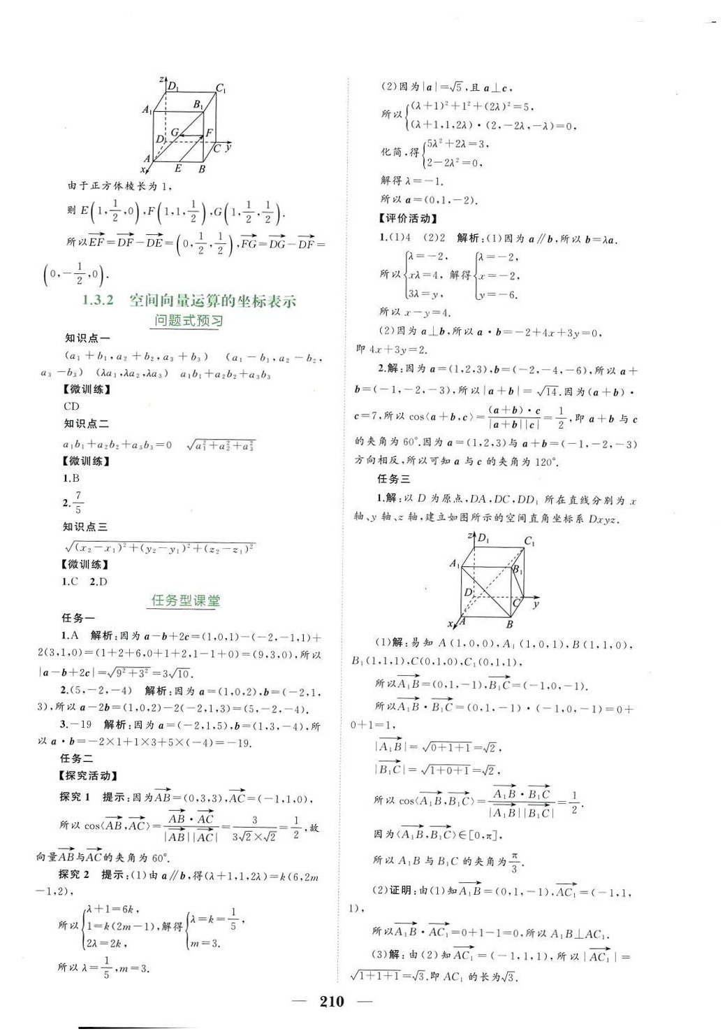 2024年点金训练高中数学选择性必修第一册人教版 参考答案第6页