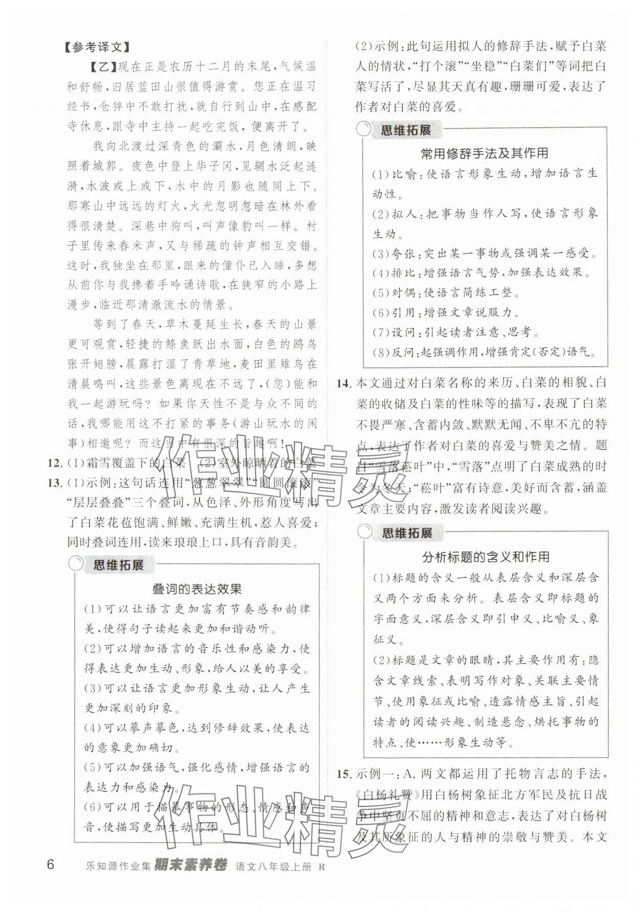 2024年樂知源作業(yè)集期末素養(yǎng)卷八年級(jí)語(yǔ)文上冊(cè)人教版吉林專版 第6頁(yè)