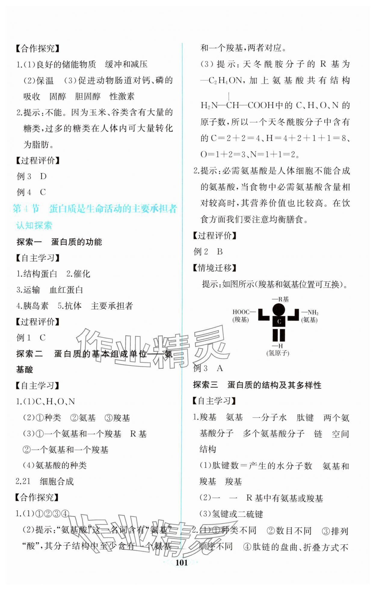 2023年課時(shí)練新課程學(xué)習(xí)評(píng)價(jià)方案生物必修1分子與細(xì)胞增強(qiáng)版 第7頁