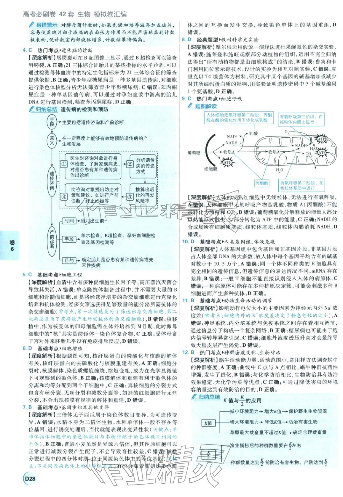 2026年理想樹圖書高考必刷卷42套模擬卷匯編高中生物全一冊通用版江蘇專版 第28頁