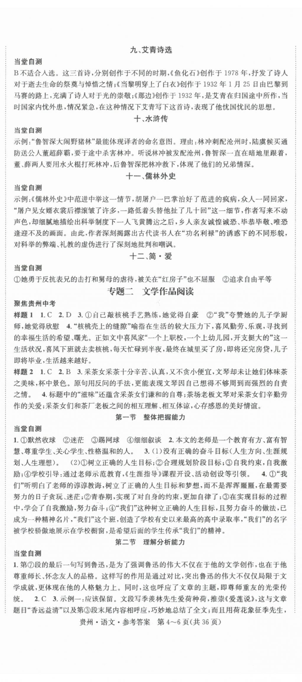 2024年國華圖書架構中考語文貴州專版 第5頁