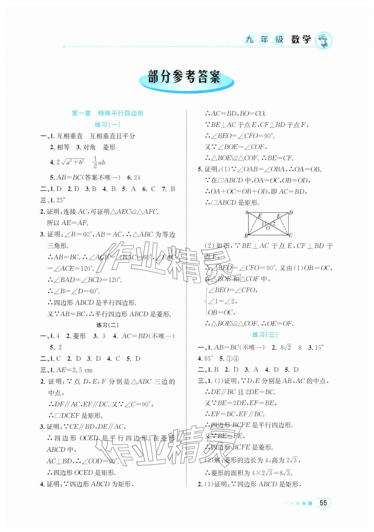 2026年寒假作業(yè)北京教育出版社九年級數(shù)學(xué)北師大版&nbsp;第1頁
