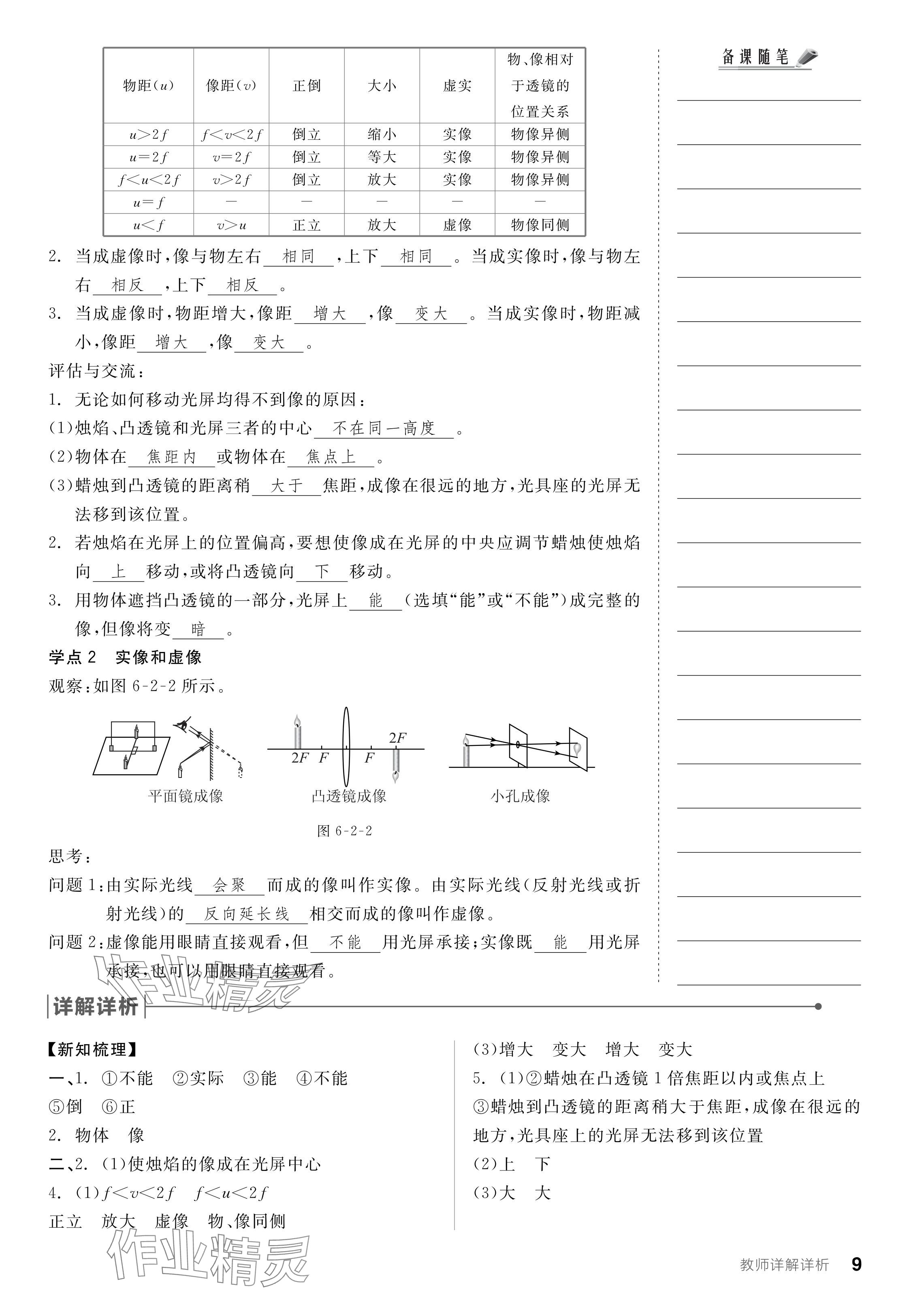 2024年全品學(xué)練考八年級物理下冊北師大版 參考答案第9頁