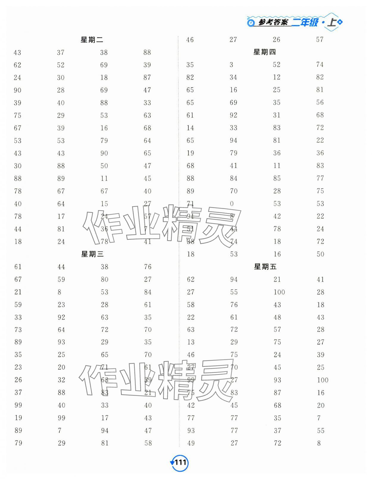 2024年常规天天练二年级数学上册苏教版 第3页