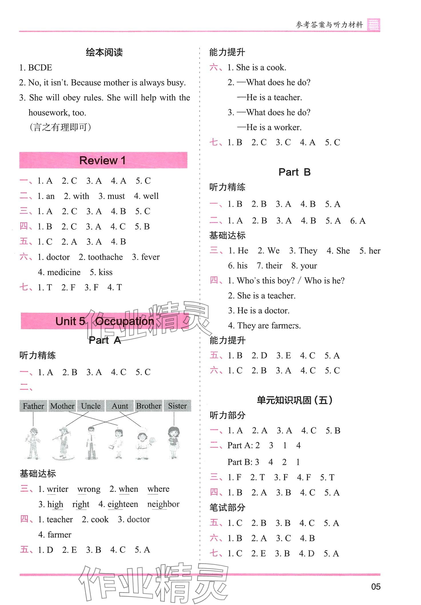 2024年木頭馬分層課課練六年級英語下冊閩教版 第5頁