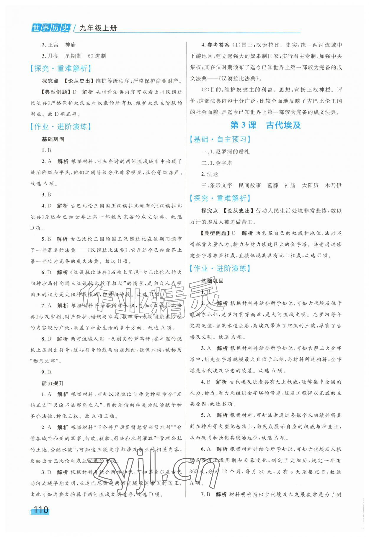 2026年同步学习目标与检测九年级历史上册人教版&nbsp;第2页