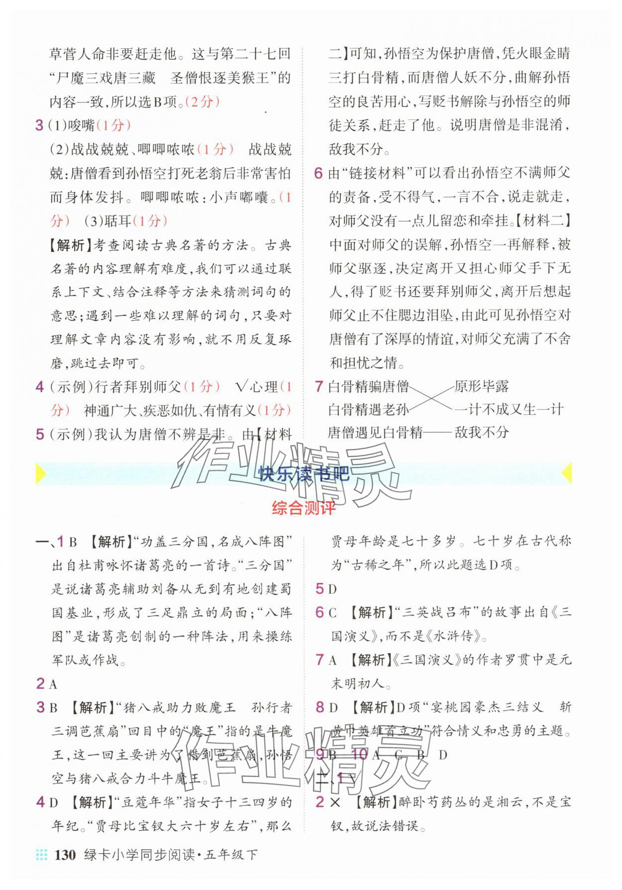 2025年綠卡小學同步閱讀五年級語文下冊人教版 第8頁