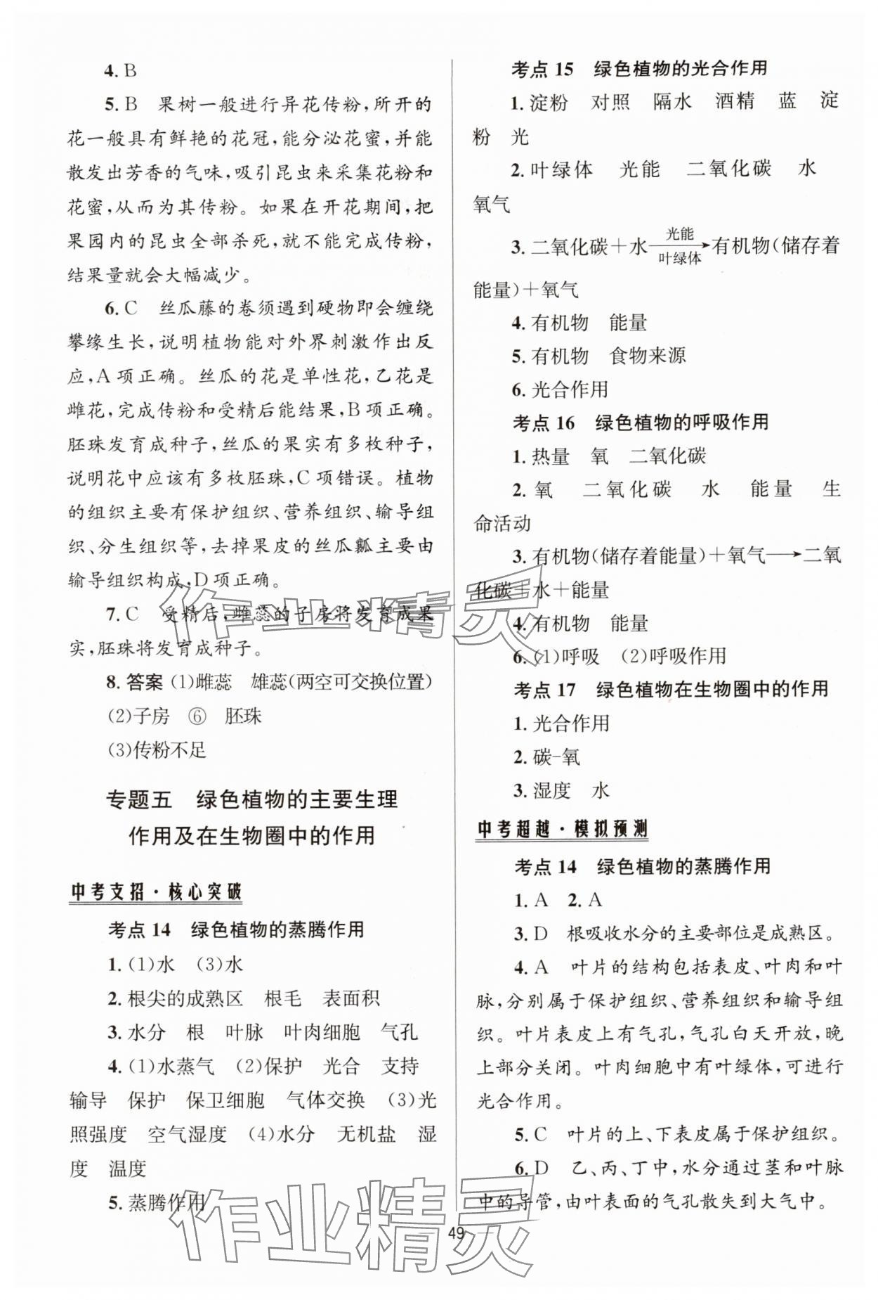 2024年初中畢業(yè)升學(xué)總復(fù)習(xí)生物 第9頁(yè)