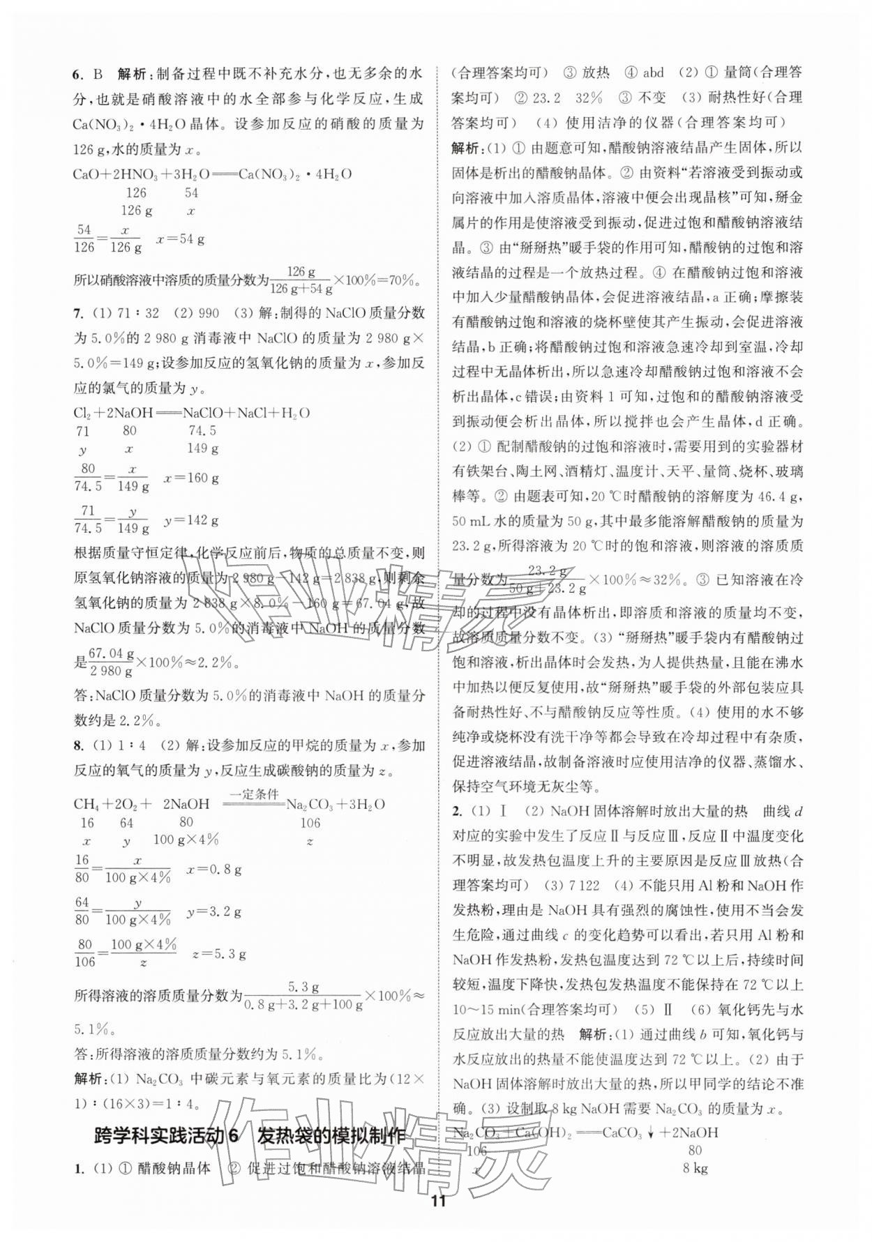 2026年拔尖特训九年级化学下册沪教版&nbsp;第11页