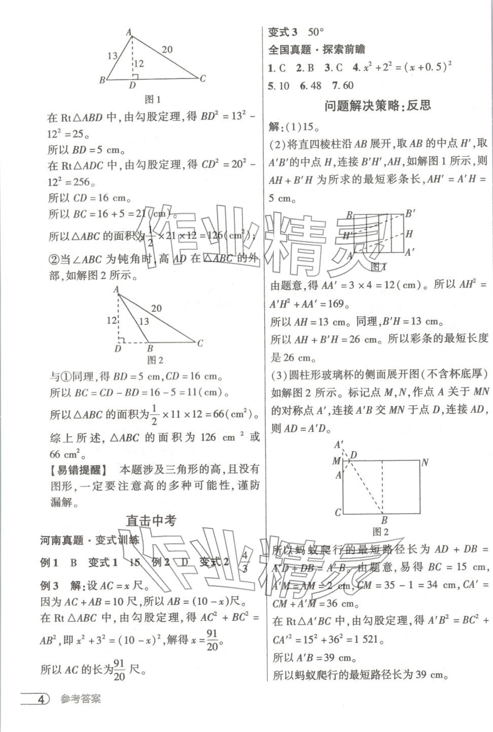 2025年鼎成中考活頁好題八年級數(shù)學(xué)上冊北師大版河南專版&nbsp;第5頁