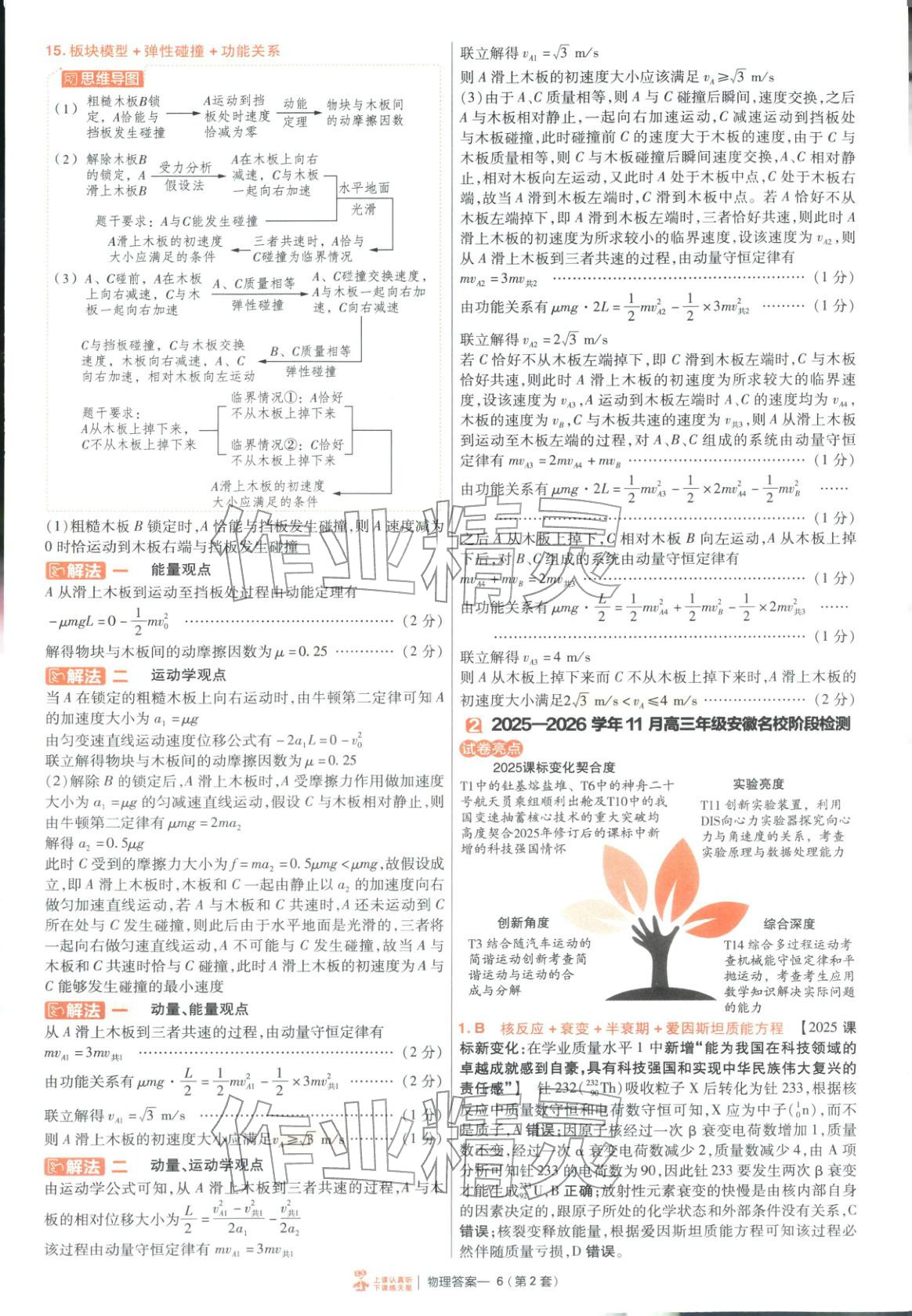 2026年金考卷特快專遞高中物理 第6頁