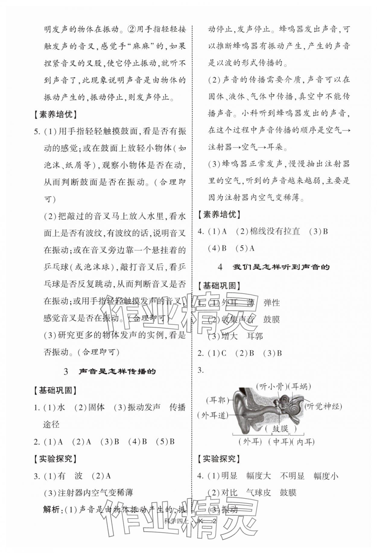 2025年经纶学典提高班四年级科学上册教科版 第2页