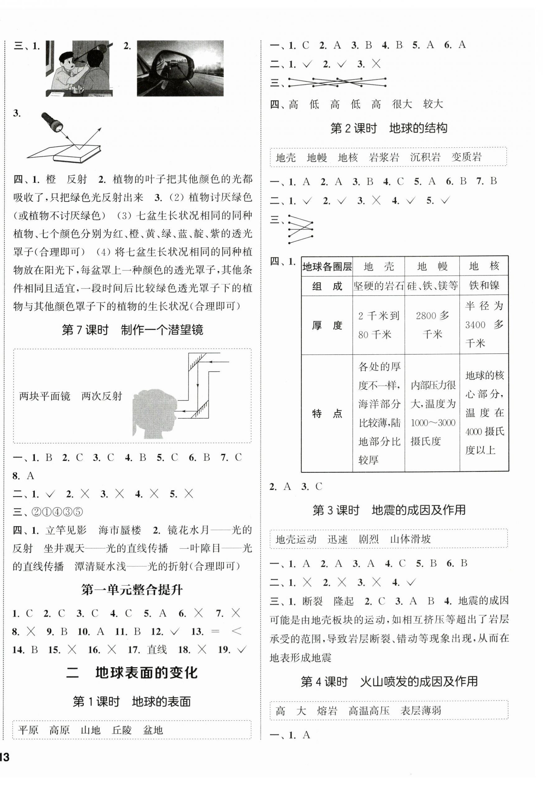 2025年课时分层作业五年级科学上册教科版 第2页