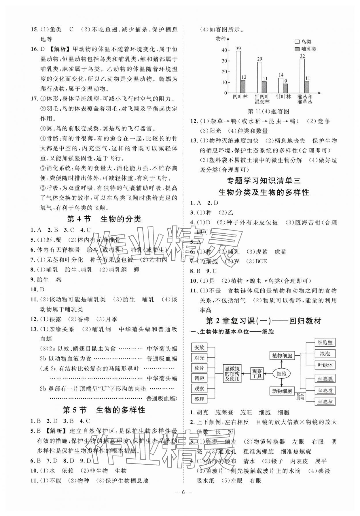 2024年全效學(xué)習(xí)七年級科學(xué)上冊浙教版精華版 參考答案第5頁