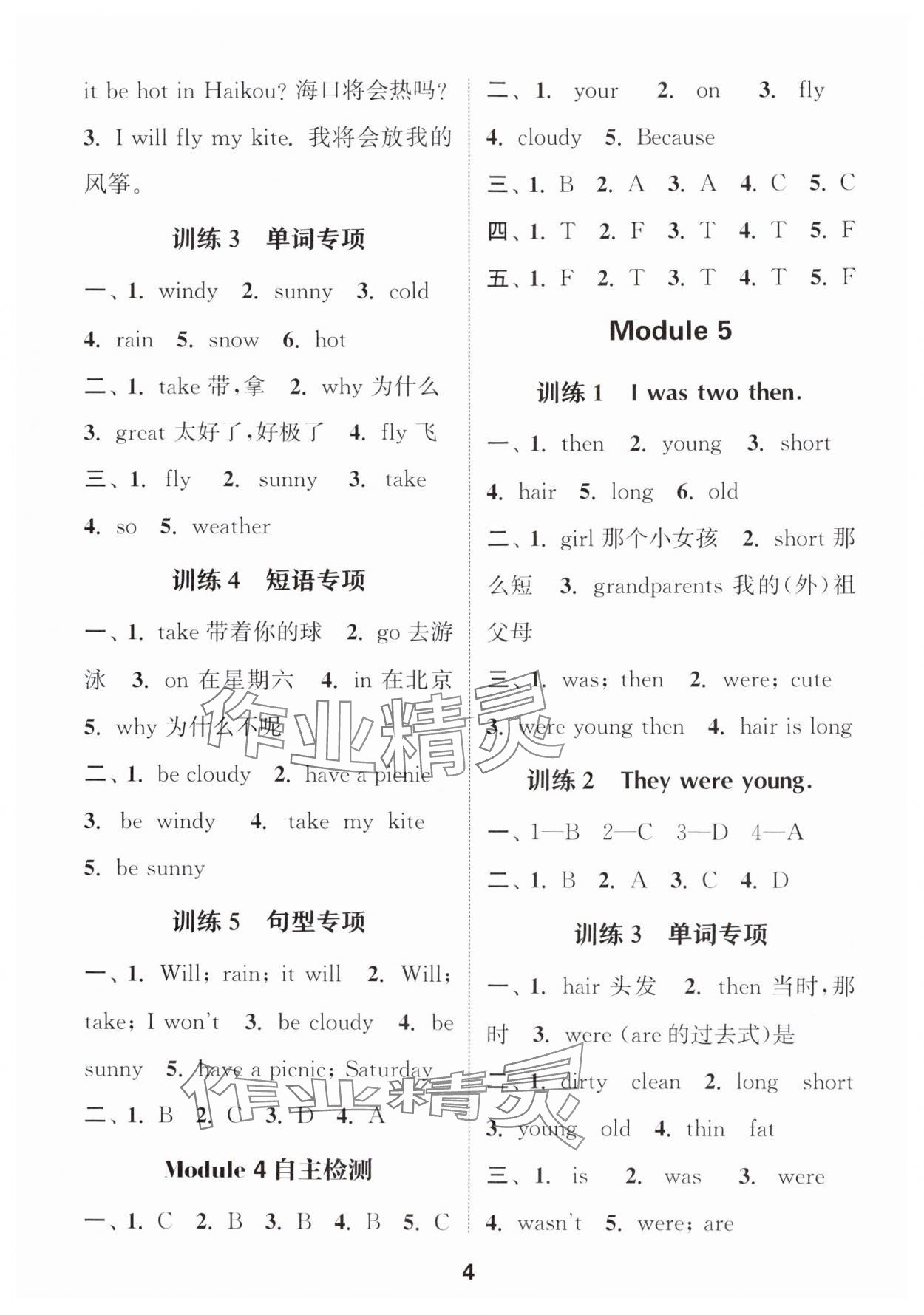 2025年小學(xué)英語(yǔ)默寫能手四年級(jí)下冊(cè)外研版三起 第4頁(yè)