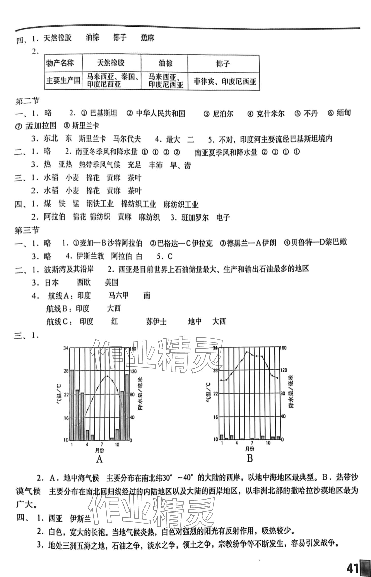 2024年填充图册中国地图出版社七年级地理下册人教版陕西专版 第2页