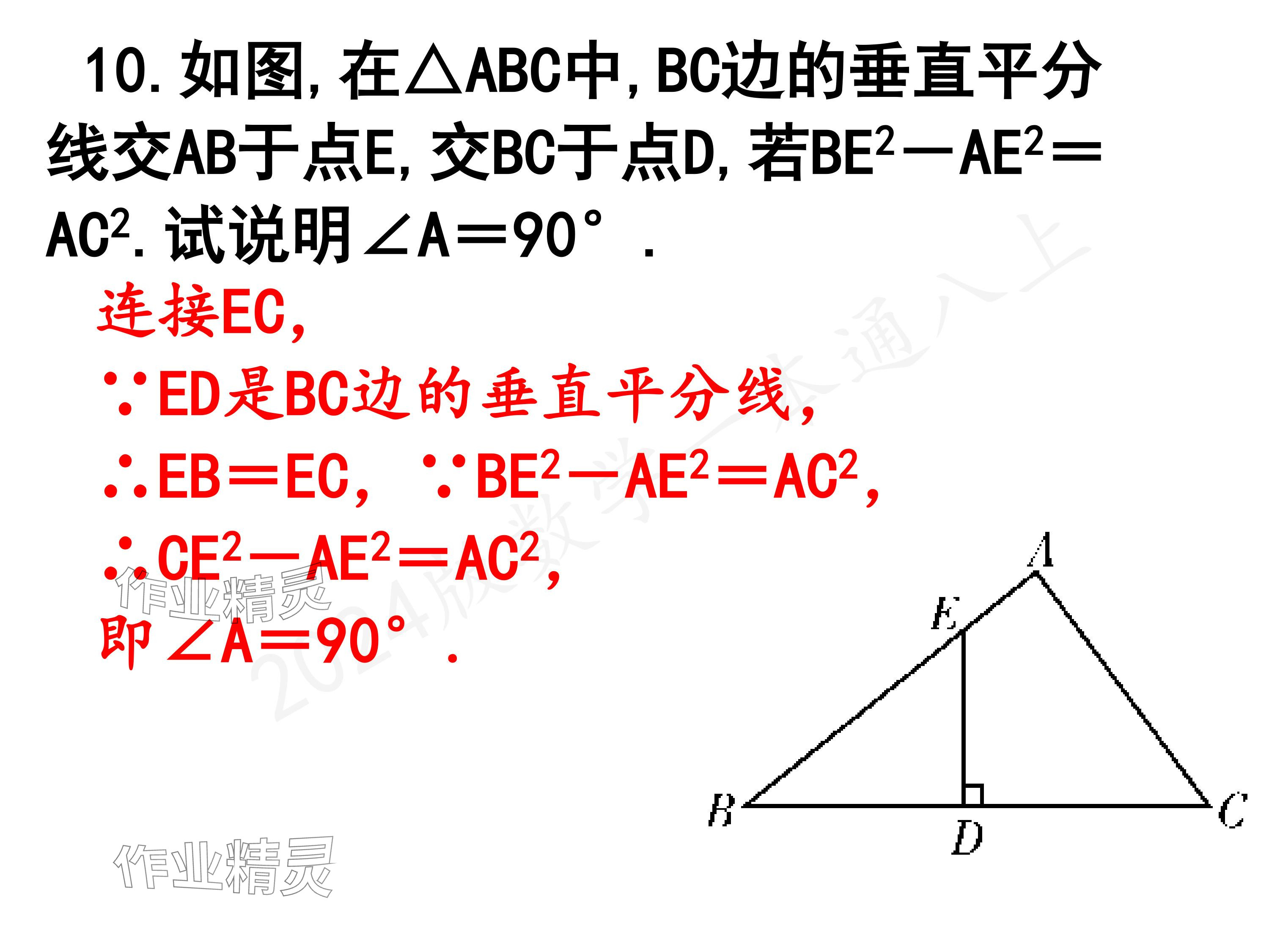 2024年一本通武漢出版社八年級數(shù)學(xué)上冊北師大版精簡版 參考答案第24頁