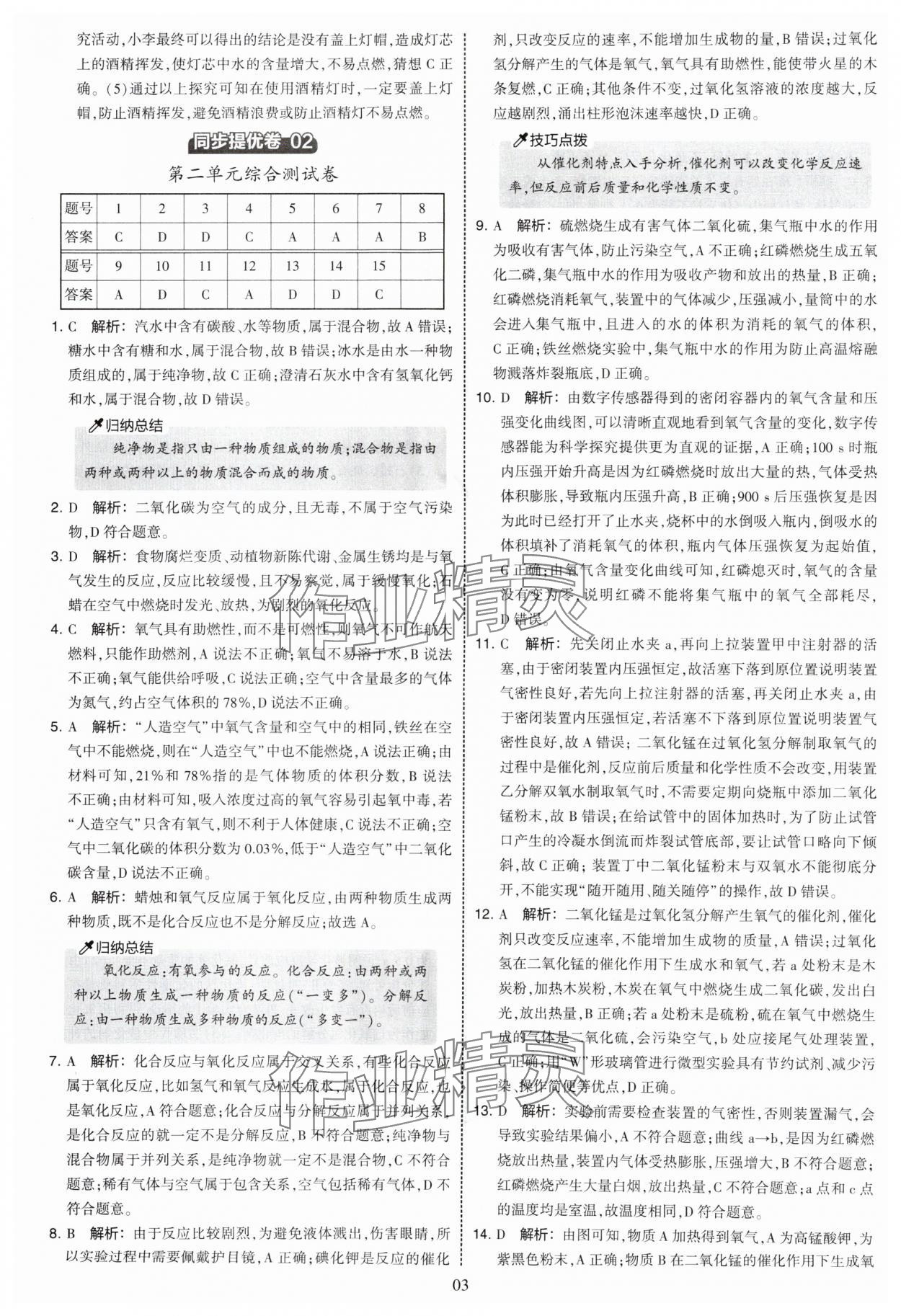 2025年學(xué)霸提優(yōu)大試卷九年級(jí)化學(xué)人教版 第3頁
