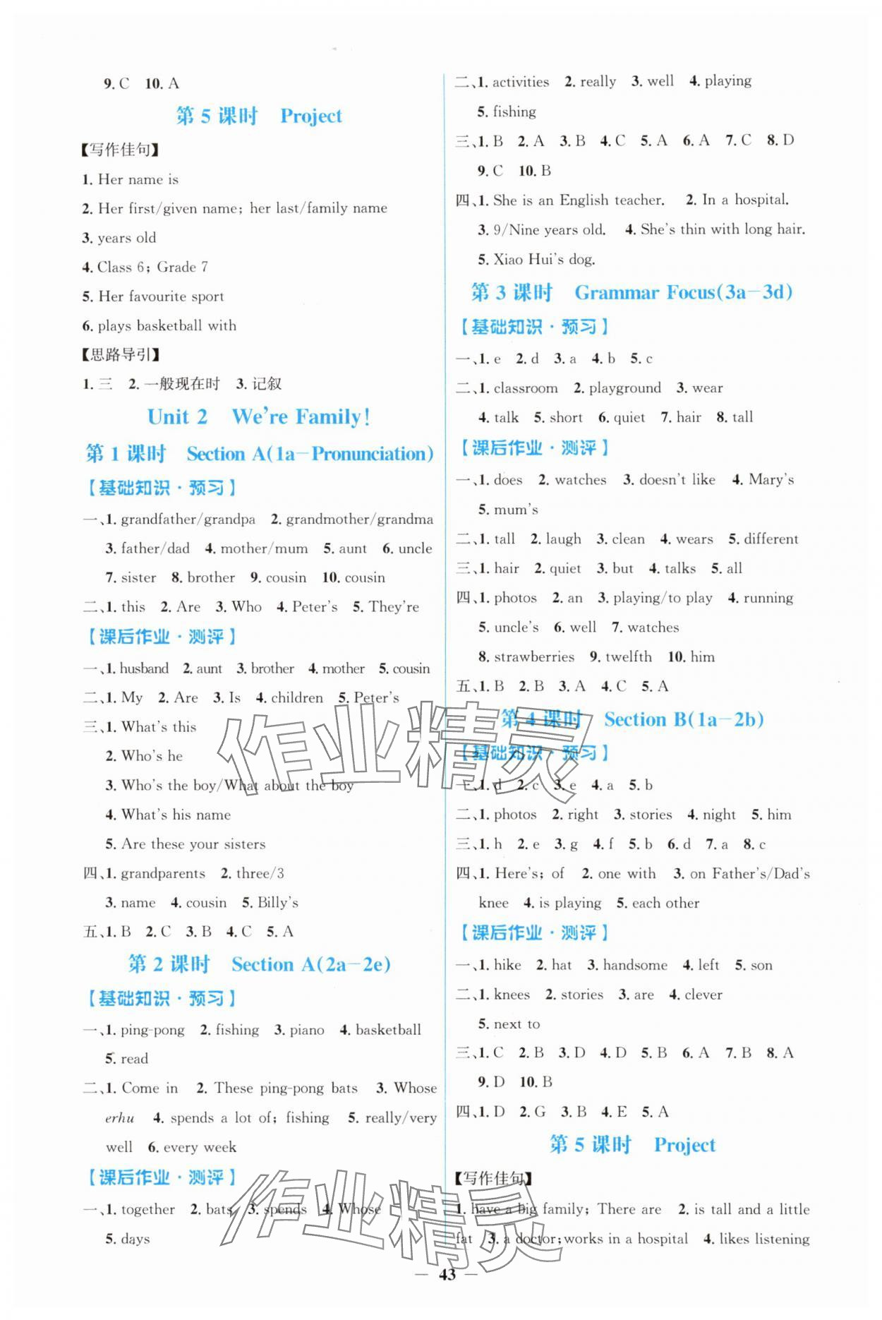 2025年同步解析与测评学考练七年级英语上册人教版 第3页