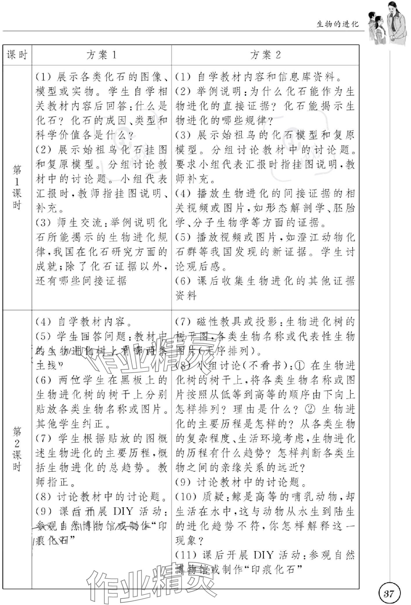 2023版教材課本八年級生物上冊蘇科版 參考答案第38頁