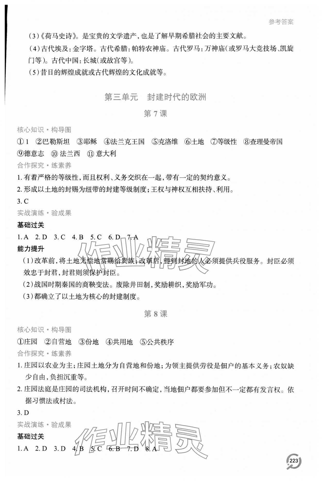 2023年新課堂學(xué)習(xí)與探究九年級歷史全一冊人教版 第5頁