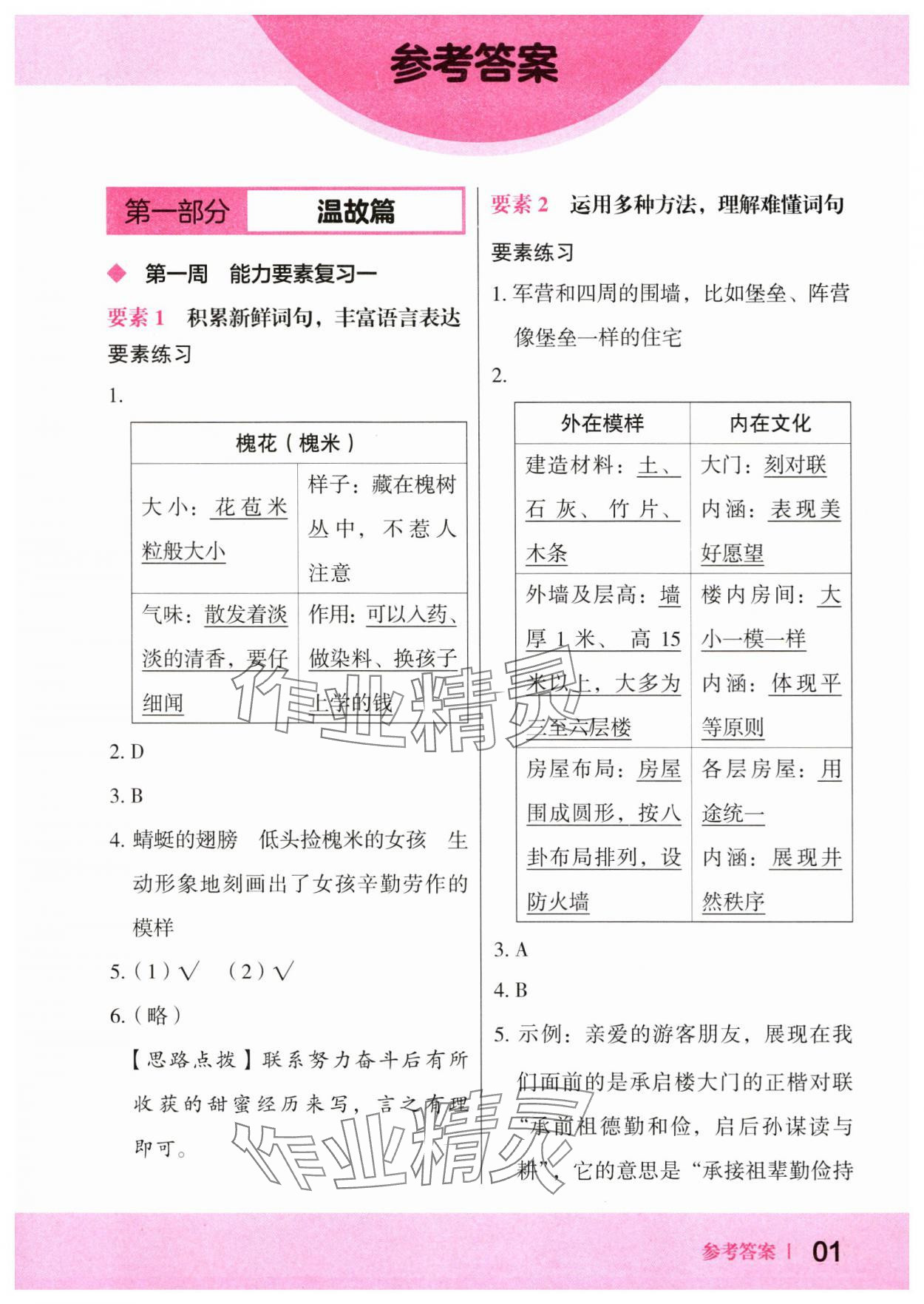 2024年木頭馬暑假一本通三升四語文 第1頁