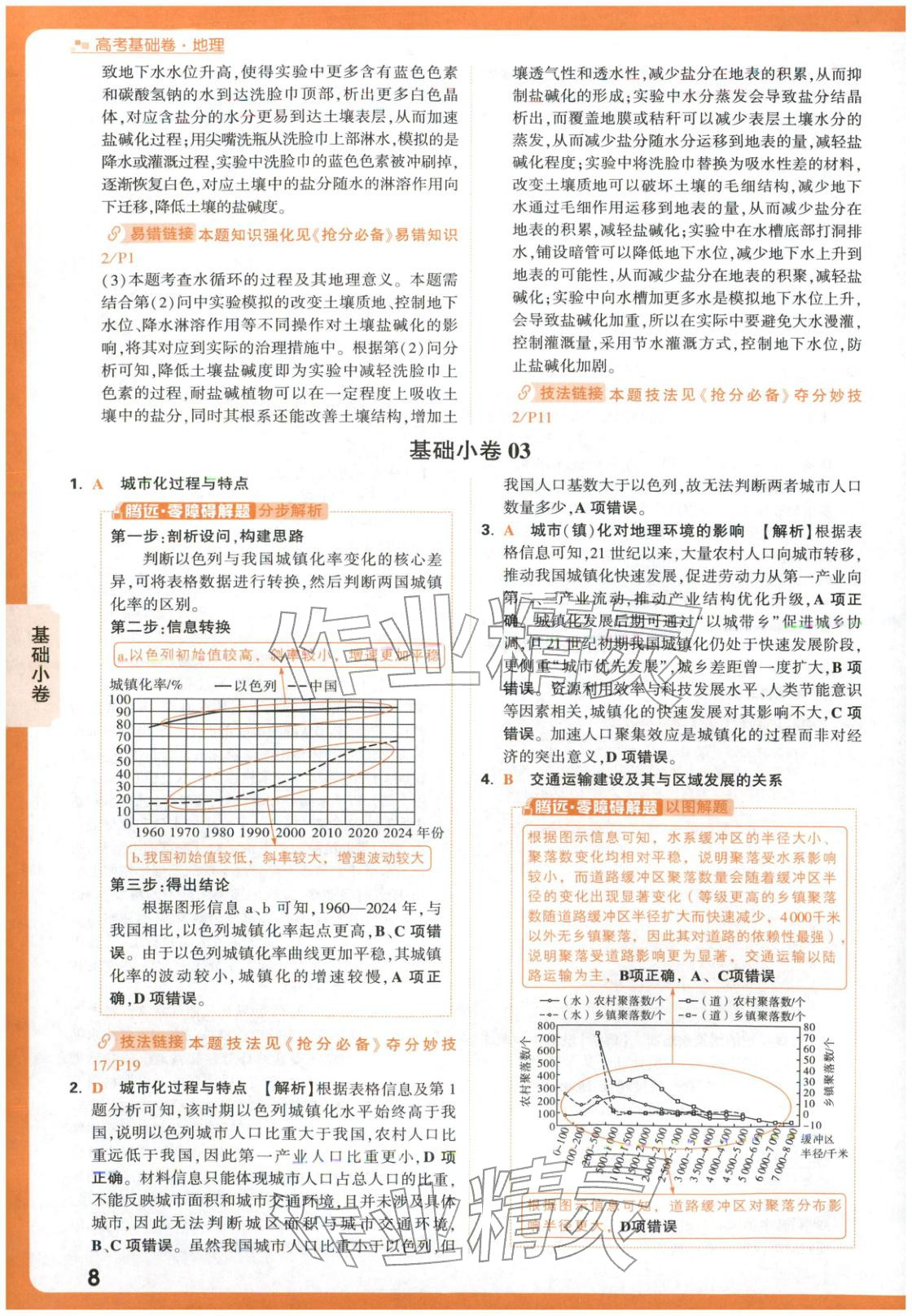 2026年高考基礎(chǔ)卷高中地理&nbsp;參考答案第8頁(yè)