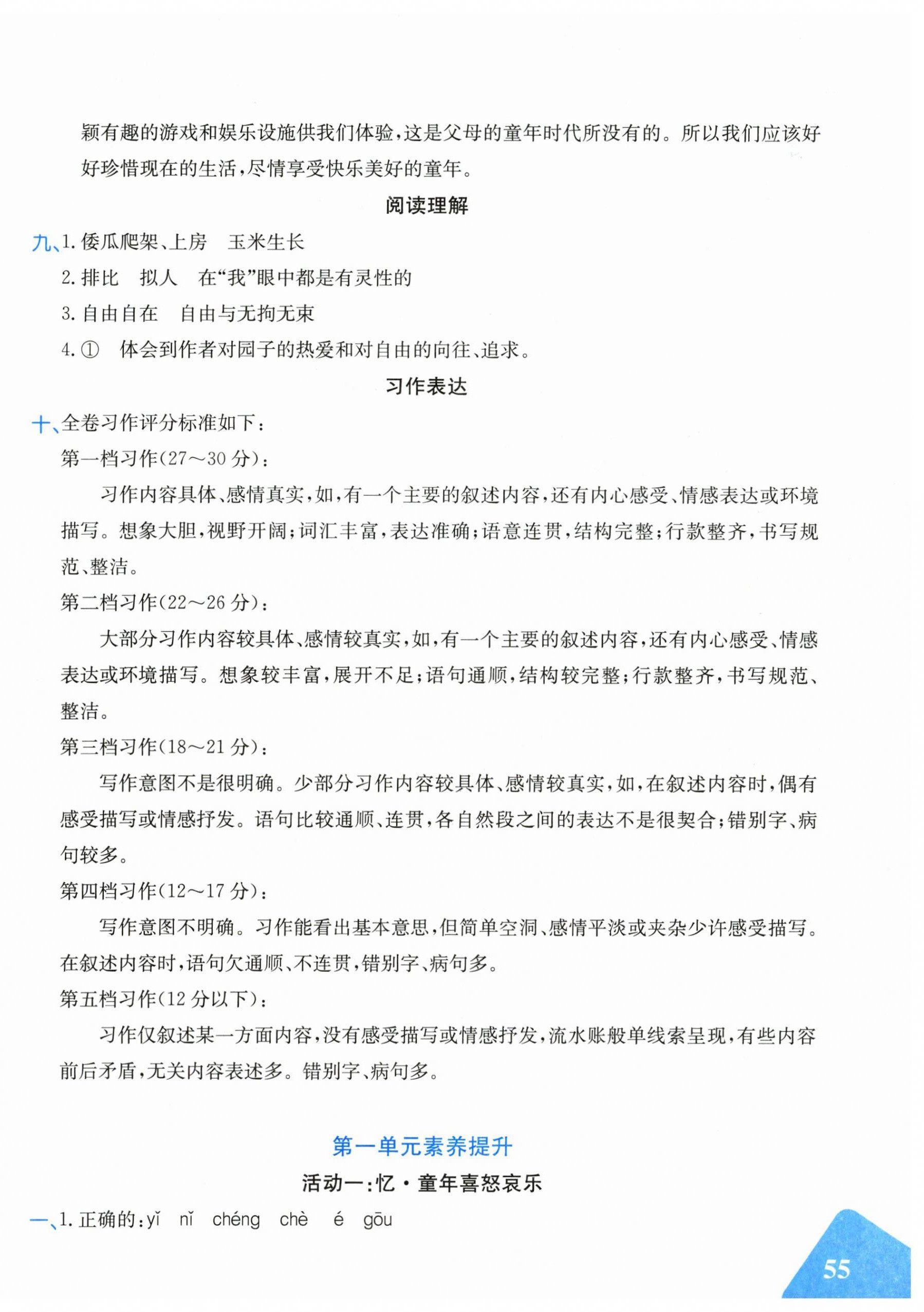 2026年优学1+1评价与测试五年级语文下册人教版&nbsp;第2页