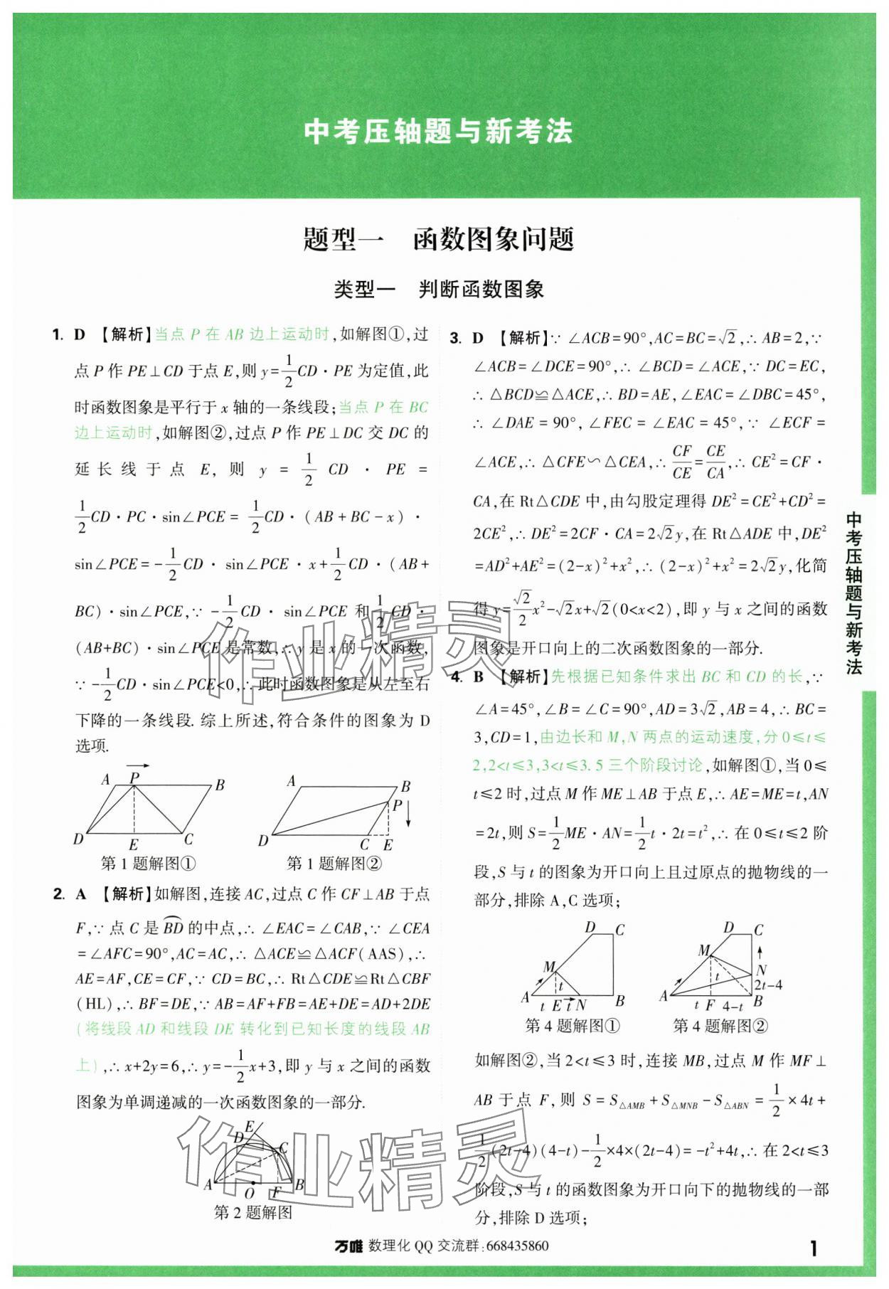 2024年萬唯中考壓軸題函數數學 第1頁