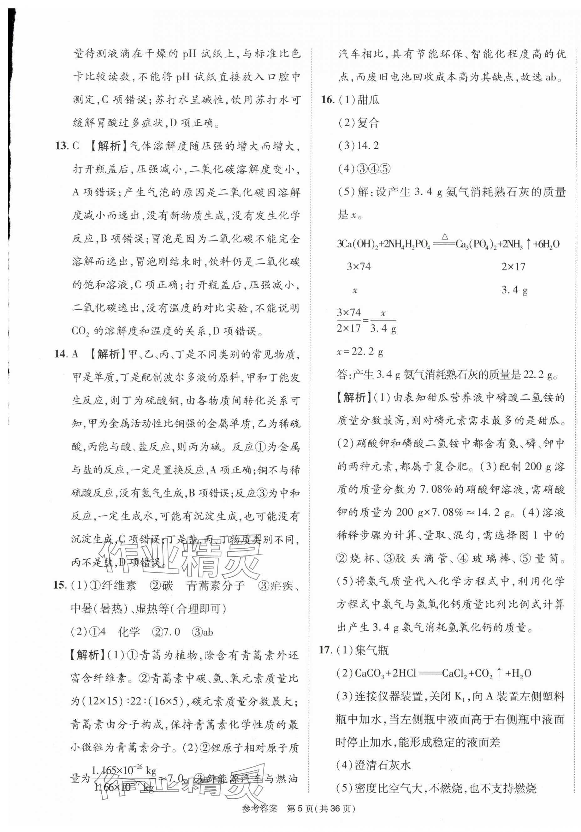 2025年中考模擬及真題精選化學中考四川專版&nbsp;第5頁