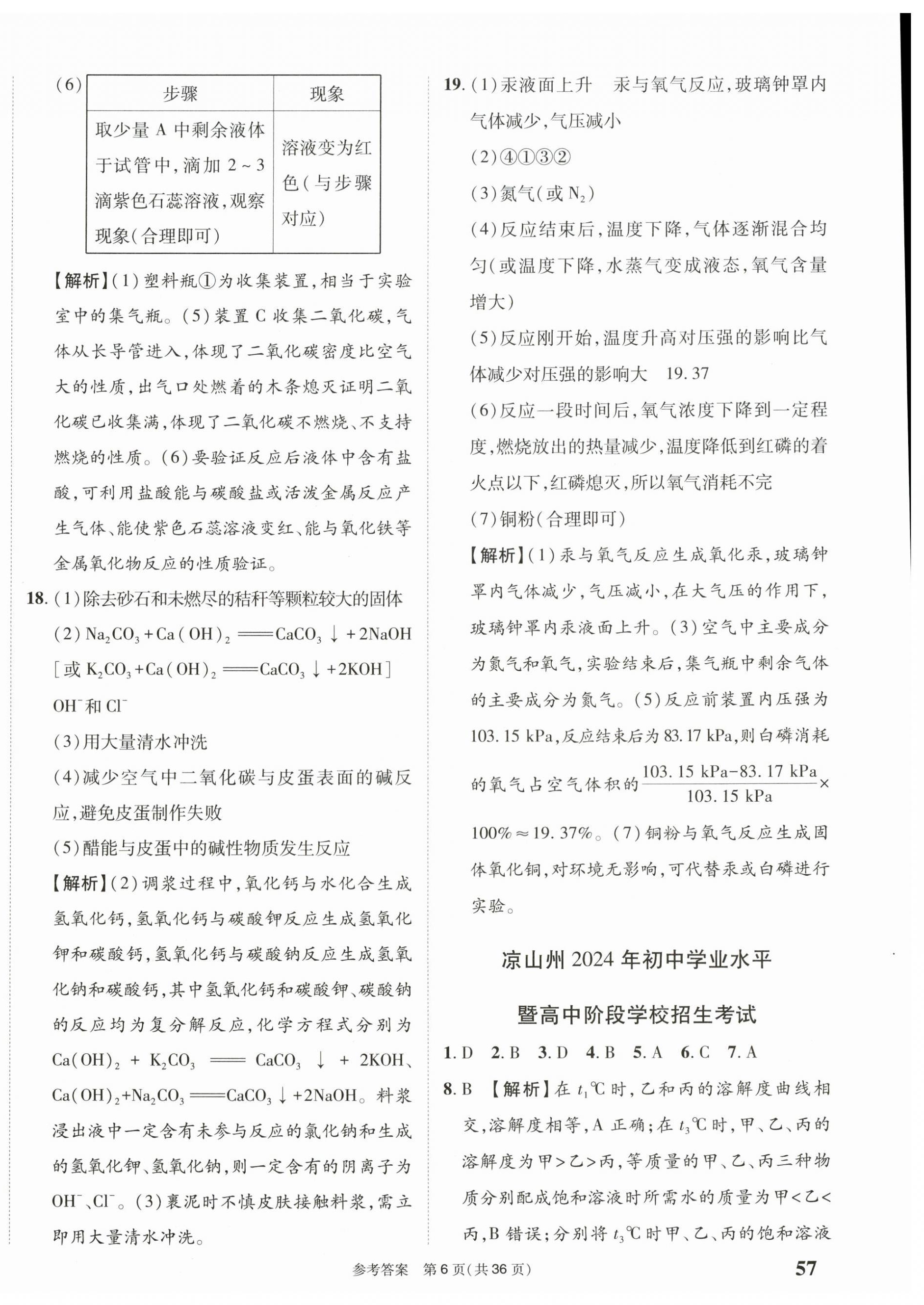 2025年中考模擬及真題精選化學中考四川專版&nbsp;第6頁