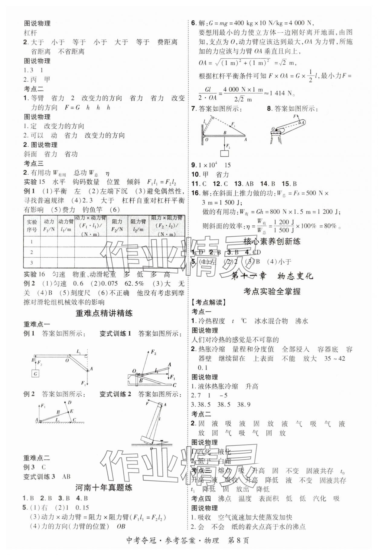 2024年國華教育中考奪冠物理河南專版 第8頁
