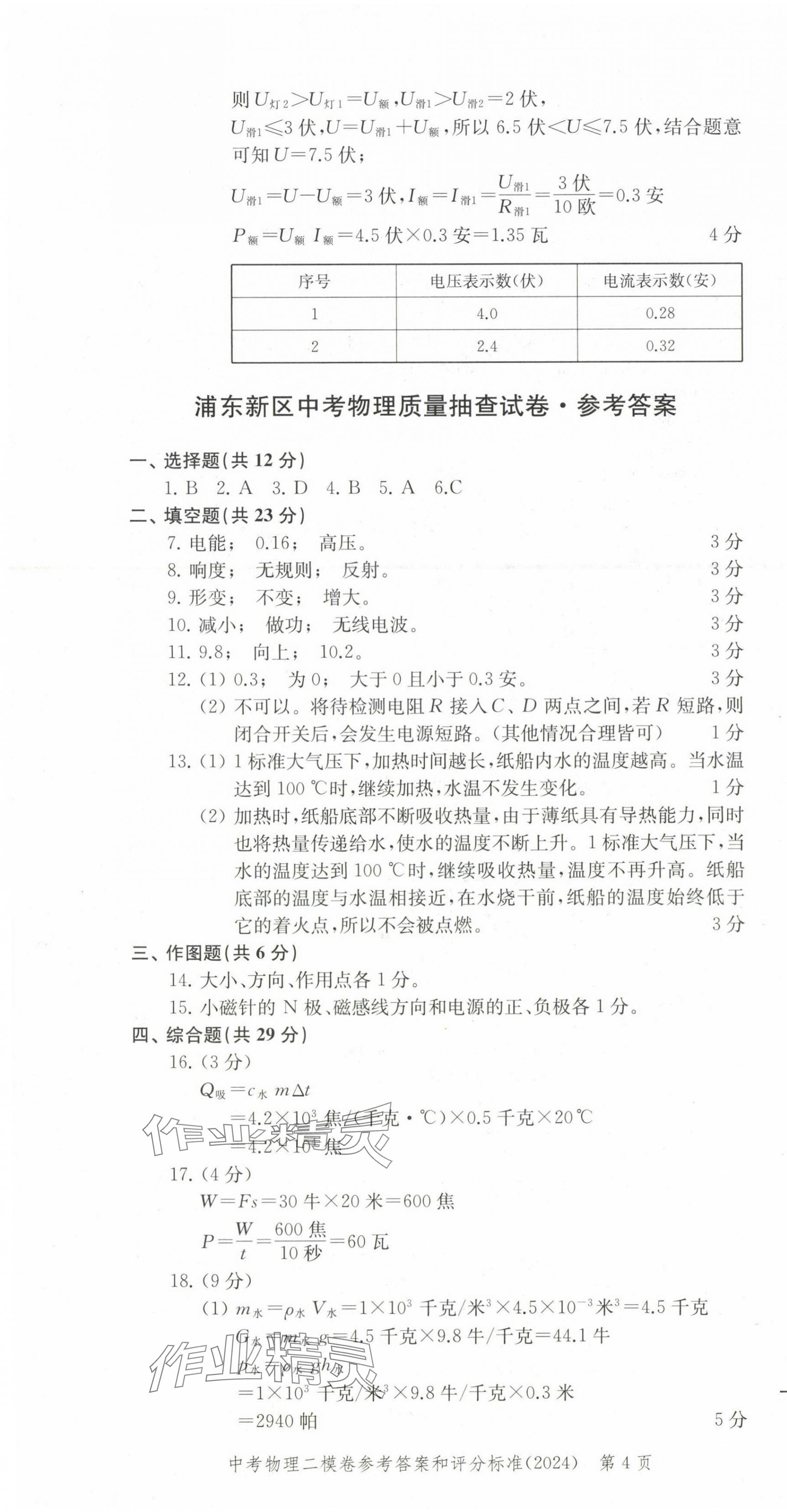 2025年走向成功物理中考合訂本2023~2024版 第4頁
