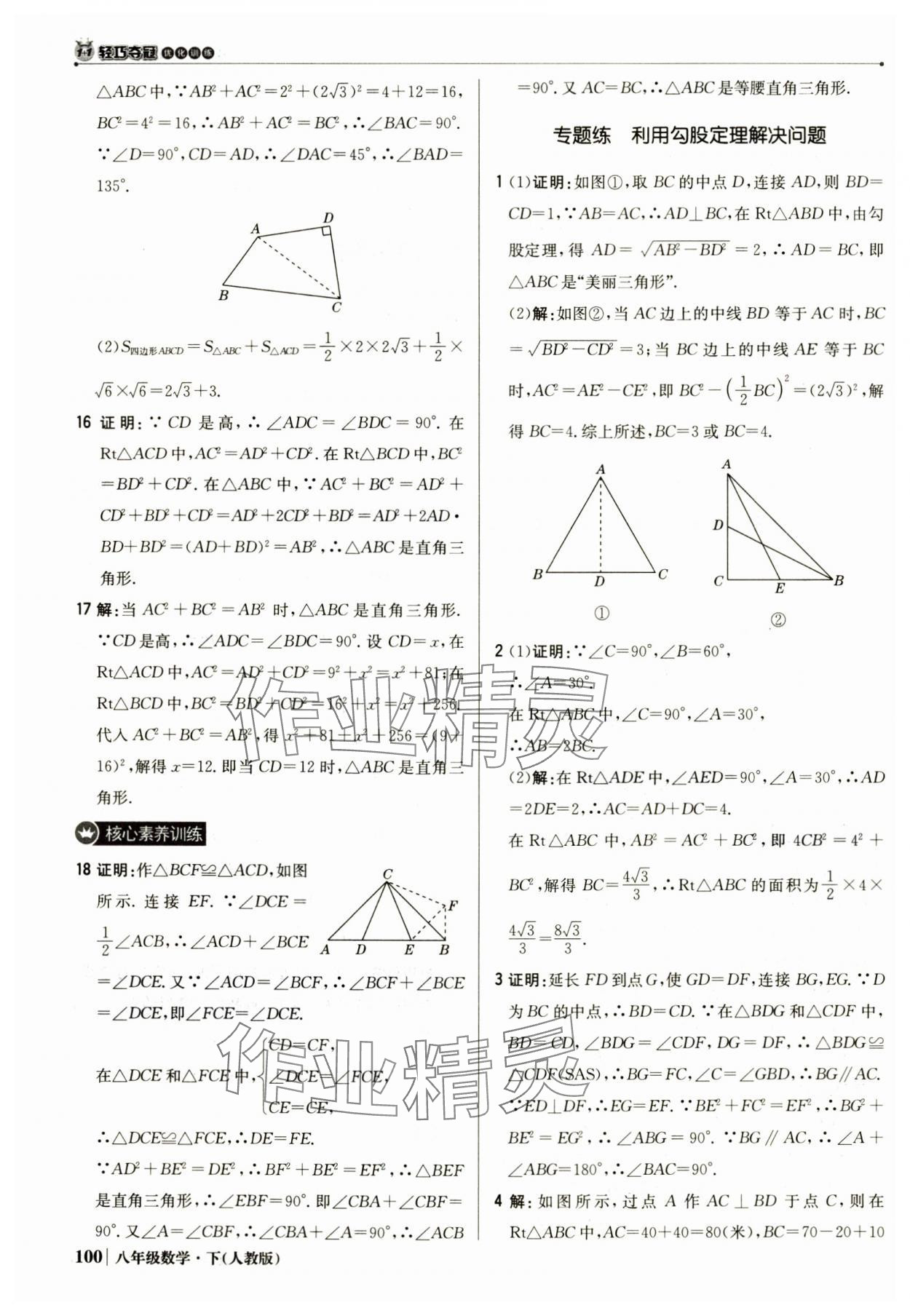 2025年1加1輕巧奪冠優(yōu)化訓練八年級數(shù)學下冊人教版 參考答案第13頁