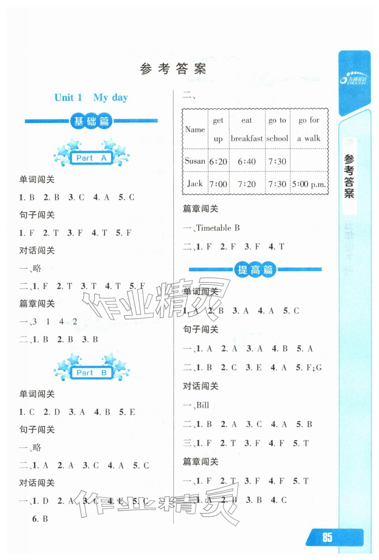 2026年长江全能学案英语听力训练五年级下册人教版&nbsp;第1页